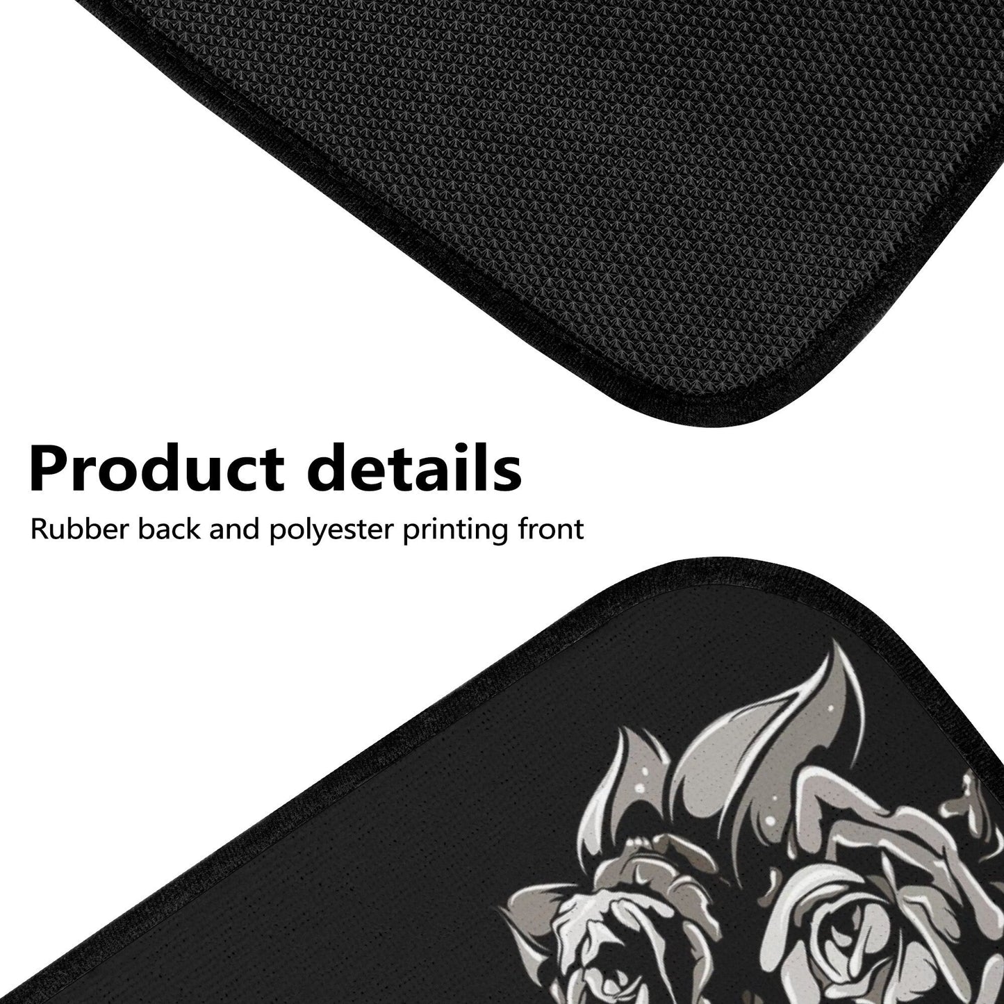 Floral skull car seat cover car mat, candy skull Seat Covers mat for car, skull seat cover rug mat for car, flower skull car seat cover mats