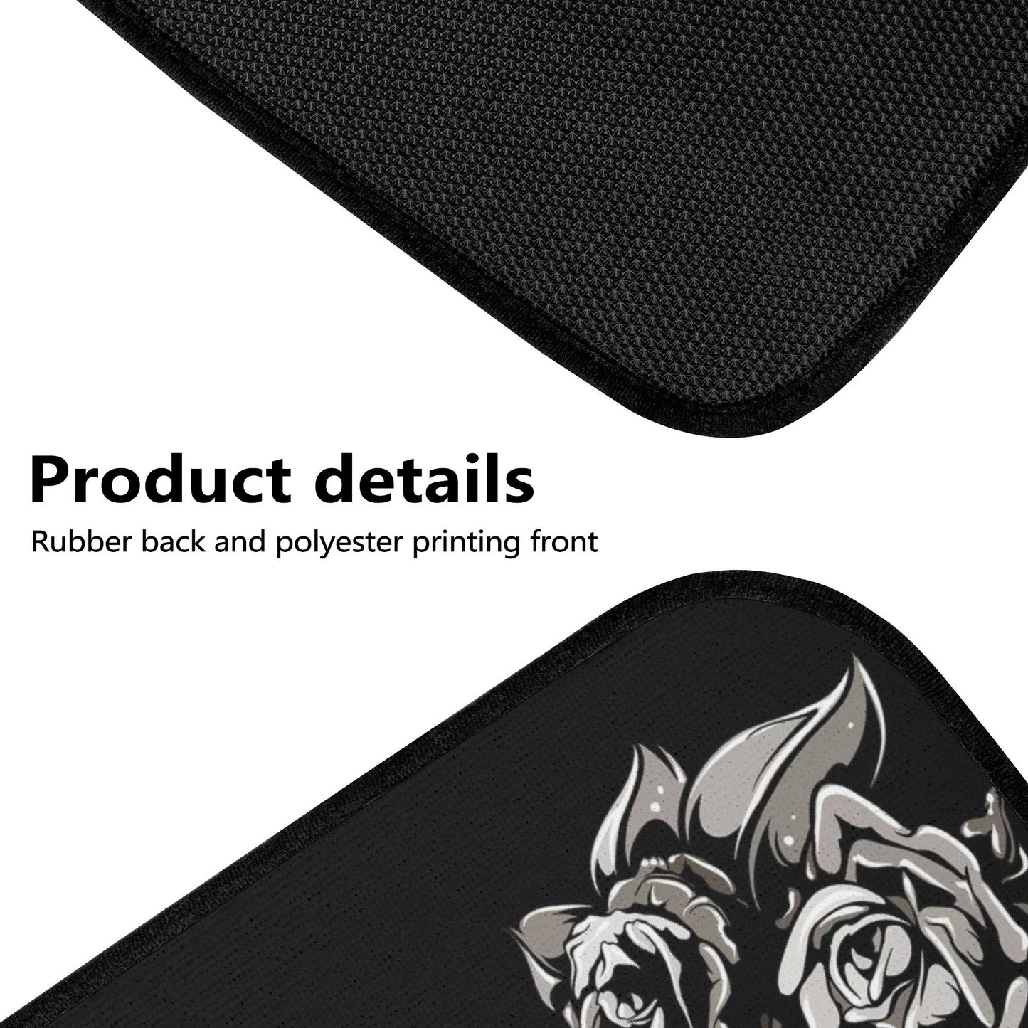 Floral skull car seat cover car mat, candy skull Seat Covers mat for car, skull seat cover rug mat for car, flower skull car seat cover mats