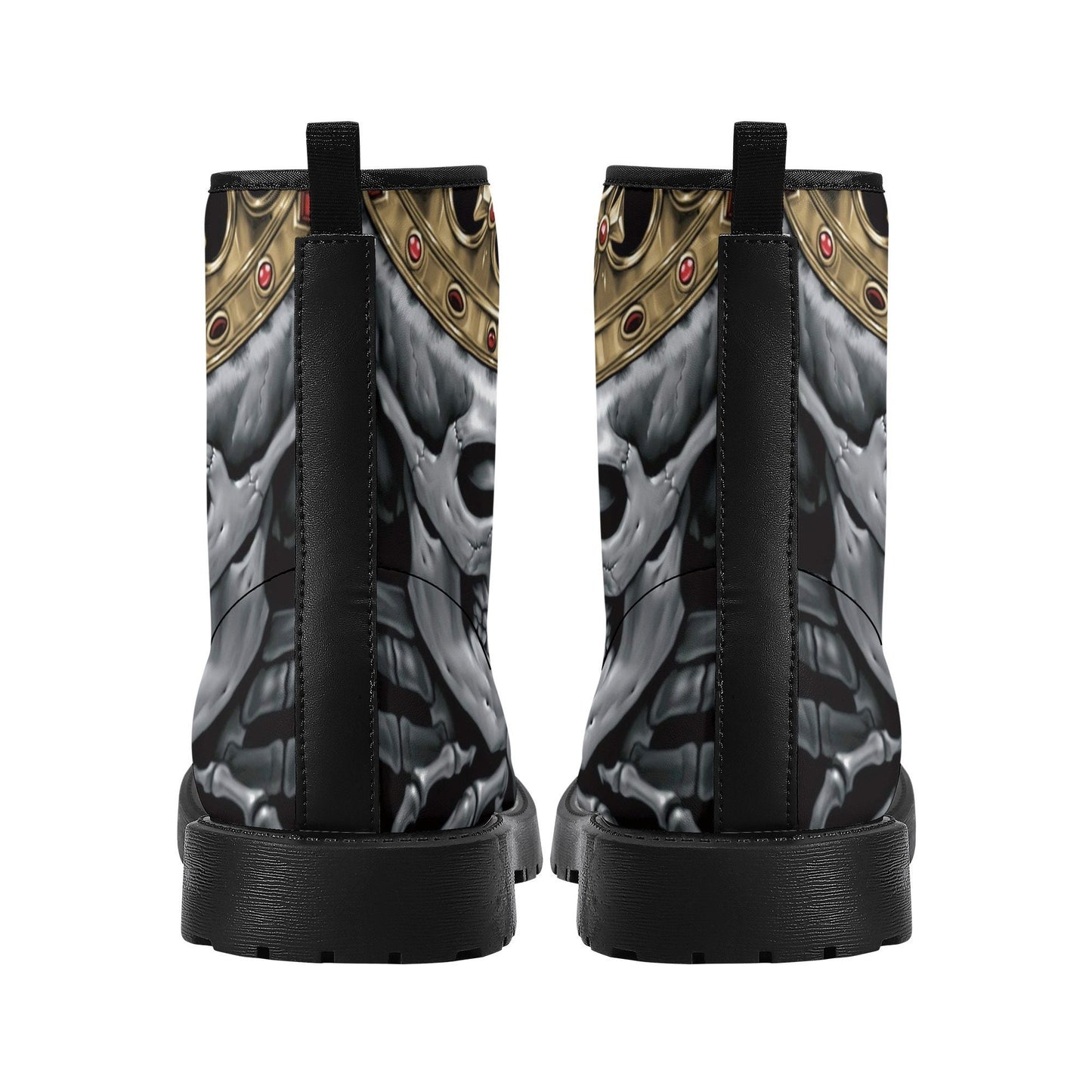 King Queen skull leather boots, Reaper skull boots for men women, Halloween boots for men skeleton boots skulls leather boots shoes sneakers