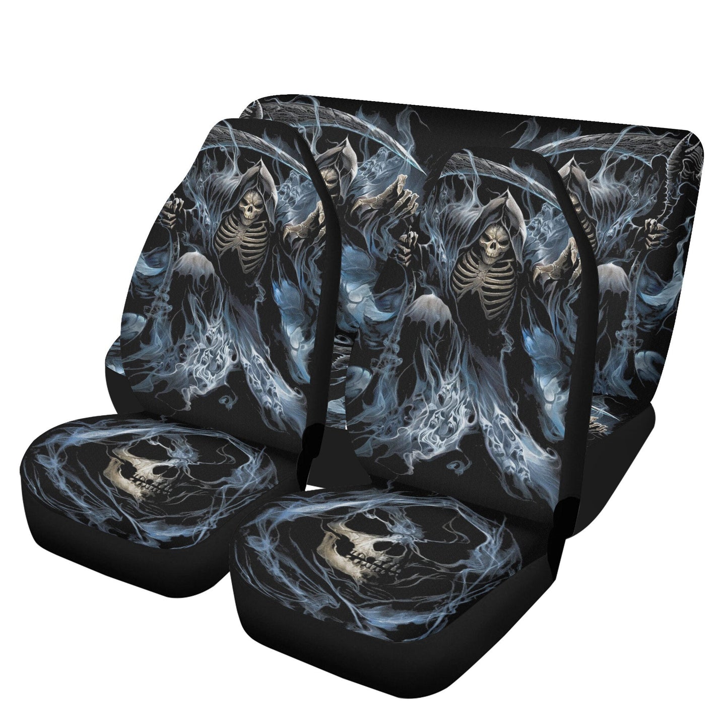 Grim reaper Skull Car Seat Cover car mat Halloween death seat cover mat ghost car seat protector skull mat skeleton car mat seat protector