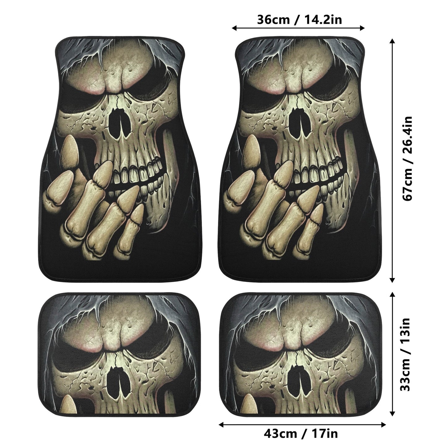 Grim reaper Skull Car Seat Cover car mat Halloween skeleton seat cover mat ghost car seat protector evil mat skeleton car mat seat protector