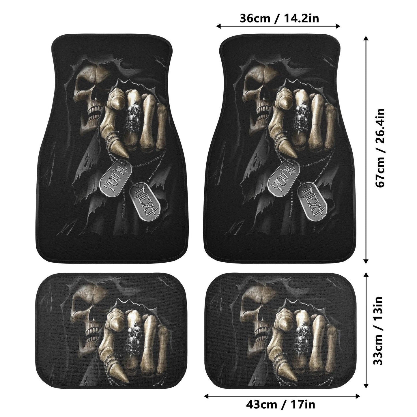 You're next Grim reaper Skull Car Seat Cover car mat Halloween seat cover mat skull car seat protectorskel eton car mat skull seat protector