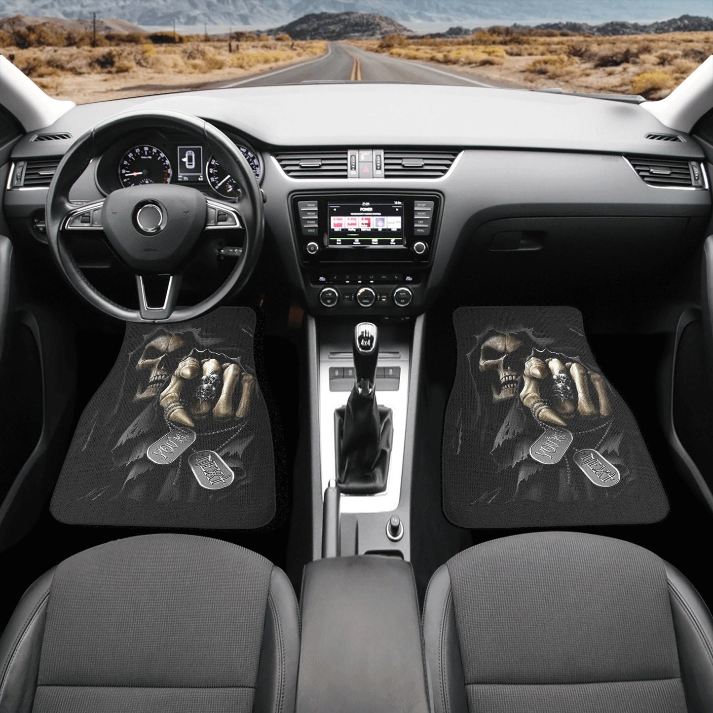 You're next Grim reaper Skull Car Seat Cover car mat Halloween seat cover mat skull car seat protectorskel eton car mat skull seat protector