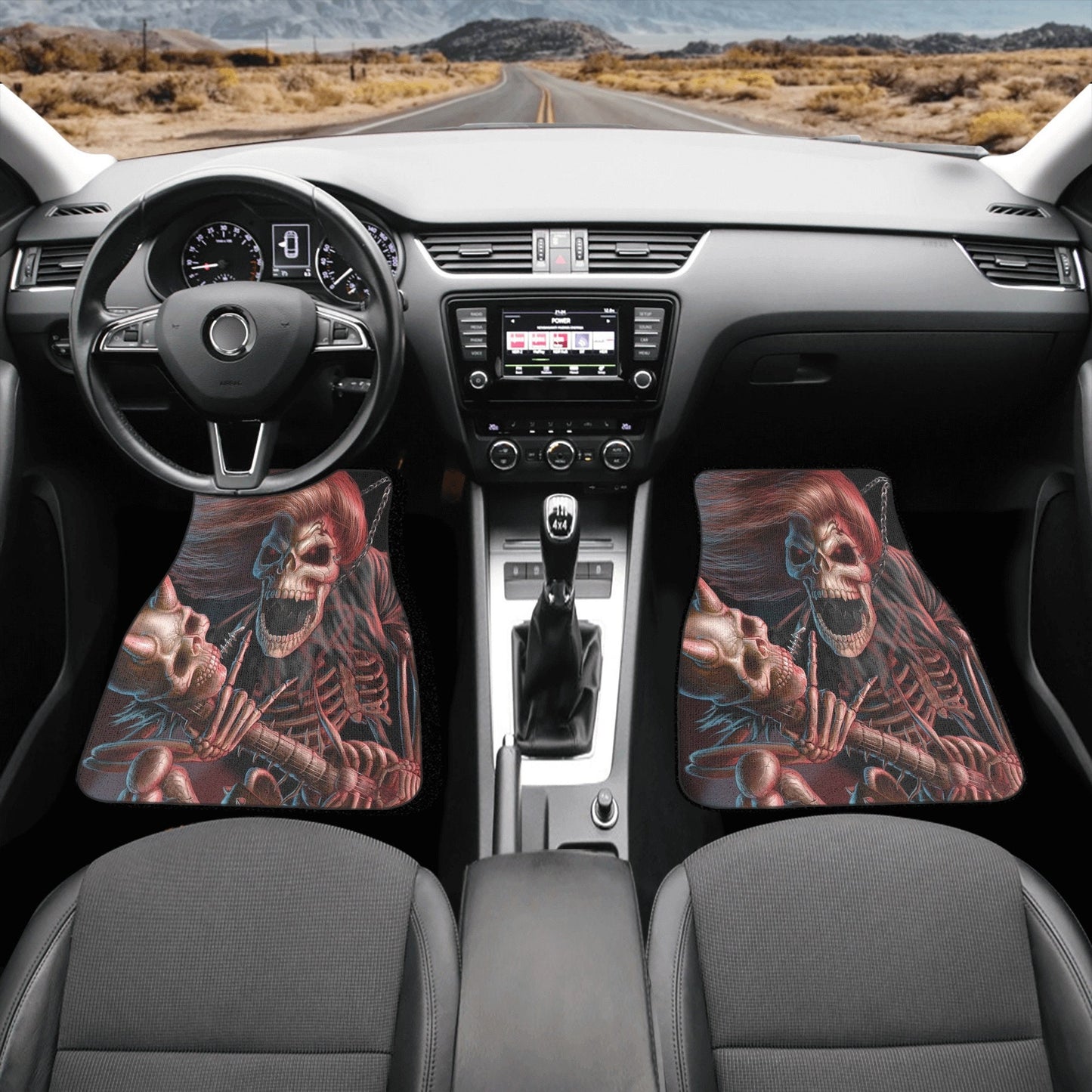 Grim reaper Skull Car Seat Cover car mat Halloween death seat cover mat ghost car seat protector skull mat skeleton car mat seat protector