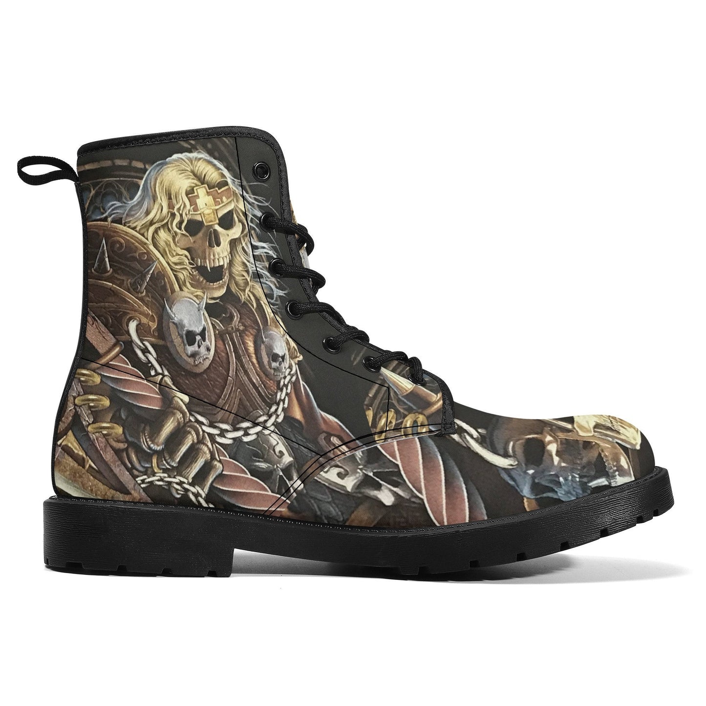 Grim reaper evils skull boots for men women, Horror punisher skull women boots skeleton boots, Death punisher leather boots shoes sneakers