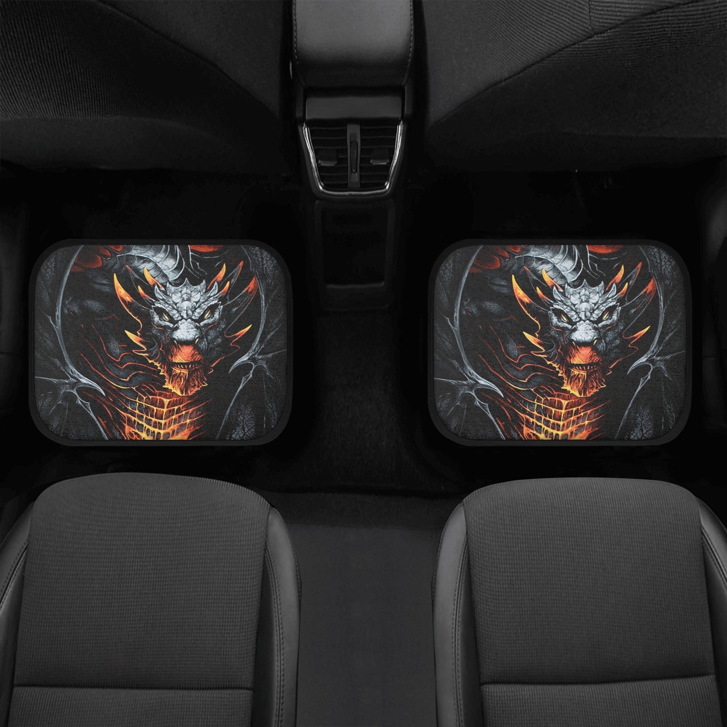 Dragon Skull Car Seat Cover car mat Halloween Gothic seat cover mat protector Grim reaper car seat skull mat skeleton car mat seat protector