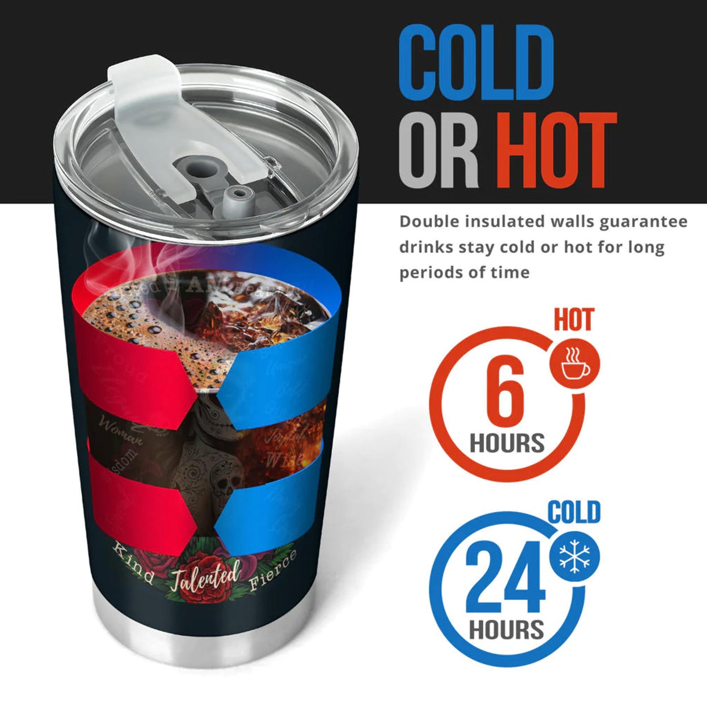 Sugar skull girl tumbler cup, dia de los muertos skull girl mug tumblr, candy skull tumbler mug cup Mexican Halloween gothic tumbler cup mug