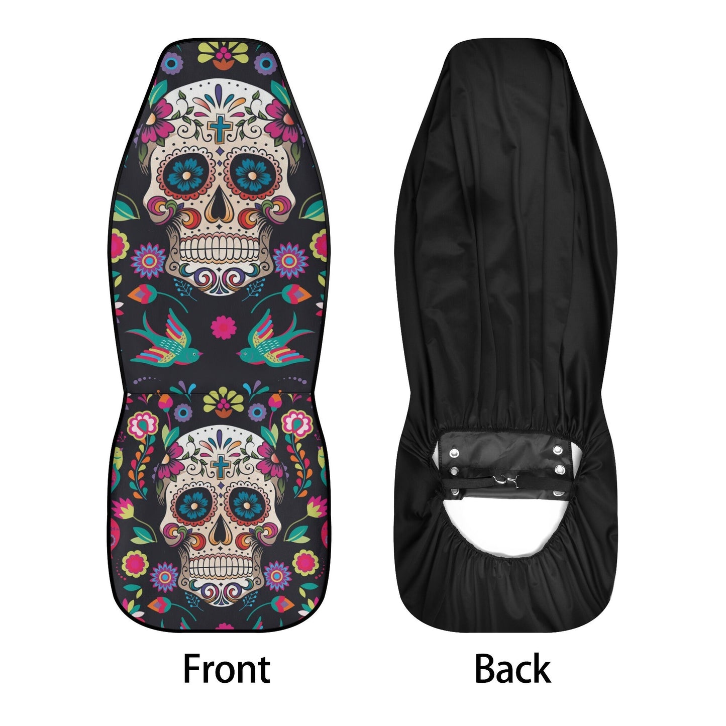 Dia de los muertos calaveras Car Seat Covers car mats, day of the dead car seat cover mats, sugar skull car accessories seat covers mats