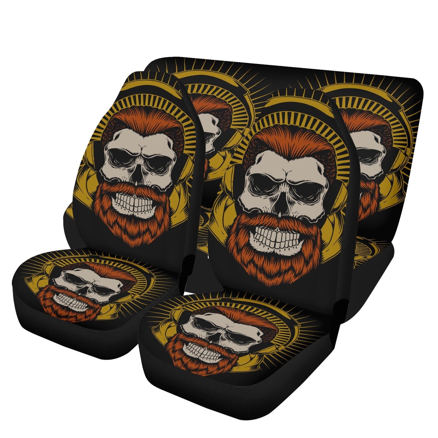Gothic Car Seat Cover skull car mat, Halloween skull seat cover mat for car skeleton seat protector cover mat for car, horror car seat cover