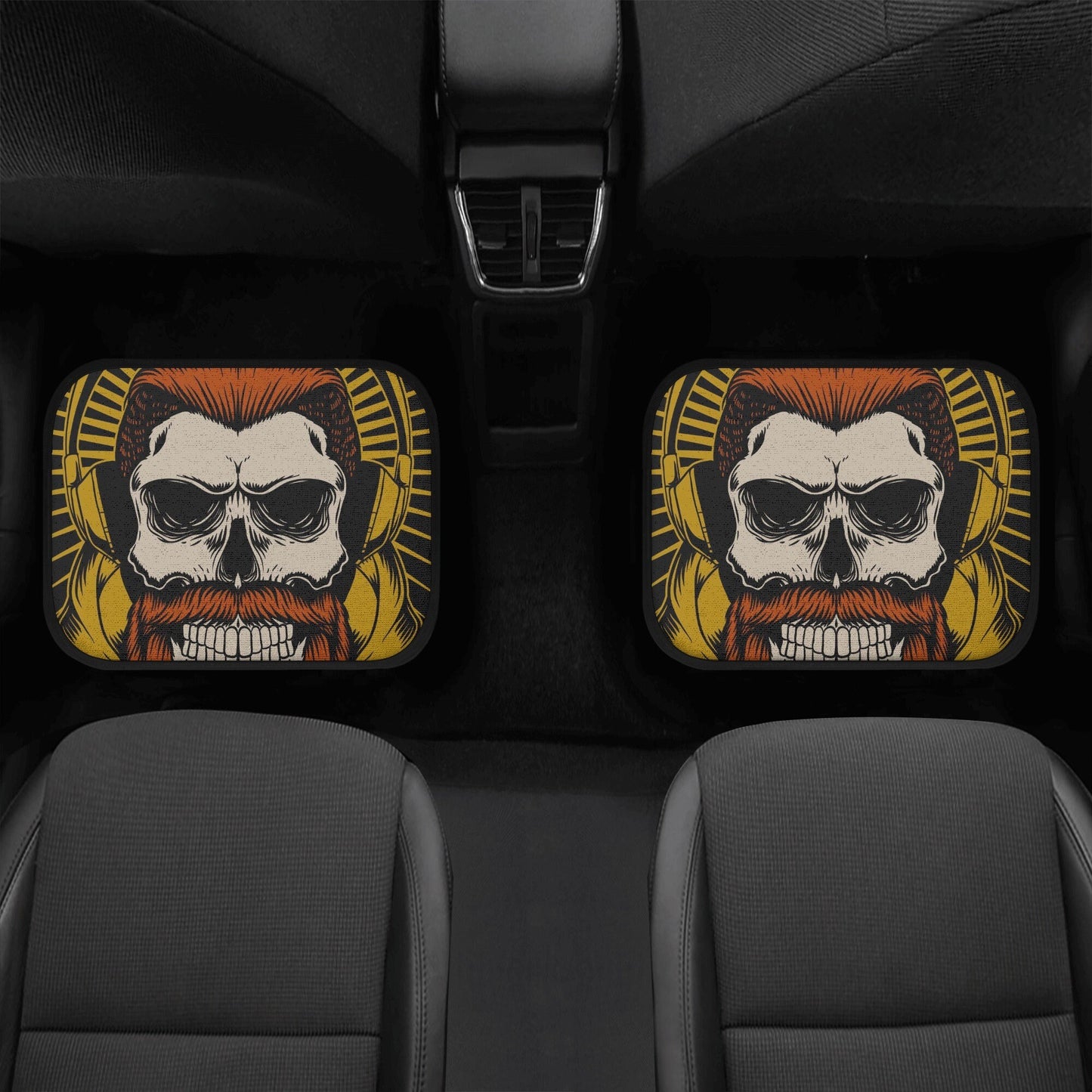 Gothic Car Seat Cover skull car mat, Halloween skull seat cover mat for car skeleton seat protector cover mat for car, horror car seat cover