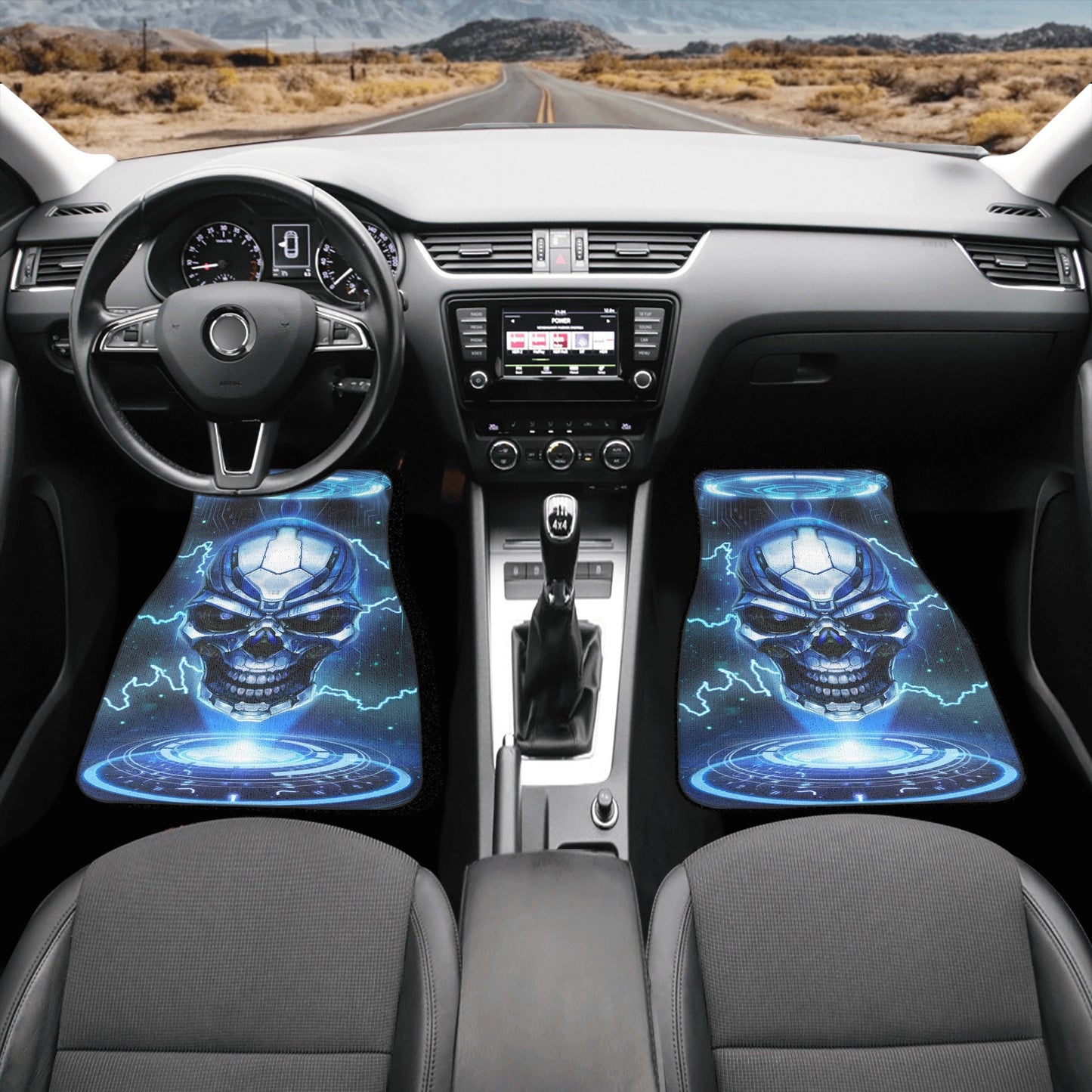 Grim reaper Car Seat Cover skull car mat Halloween skull seat cover mat for car Flaming skull seat cover mat for car, ghost car seat cover