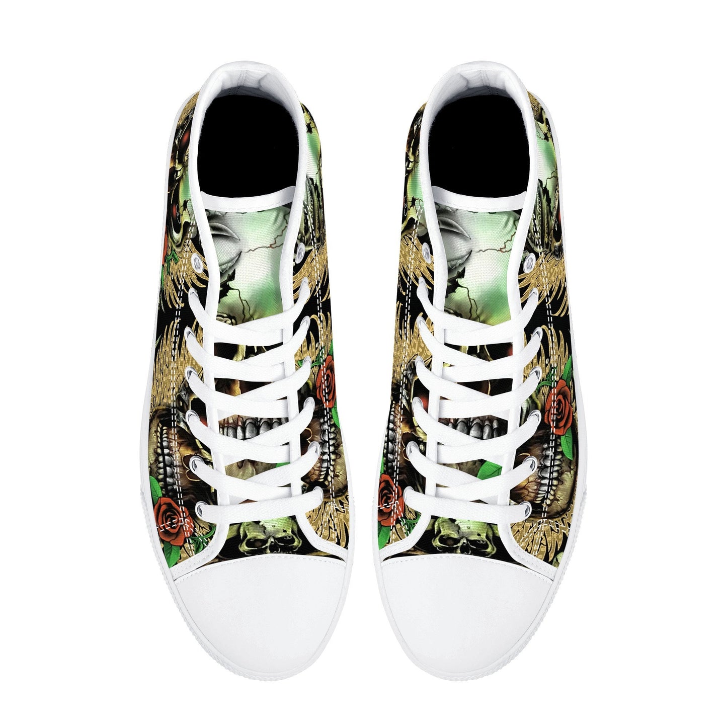 Flower skull causual shoes punisher skull canvas shoes death skull canvas sneakers floral skull shoes skull gothic shoes for her skull shoes