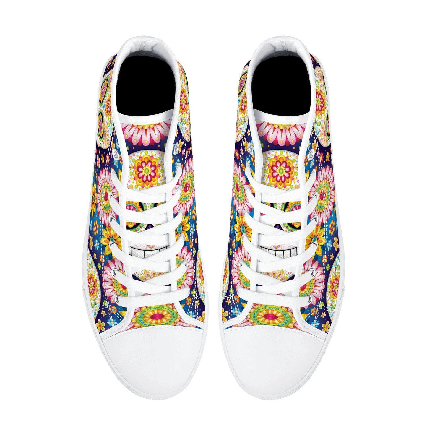 Sugar skull canvas shoes candy skull shoes gift, sugar skull girl causual sneakers candy skull sneakers gift, dia de los muertos skull shoes