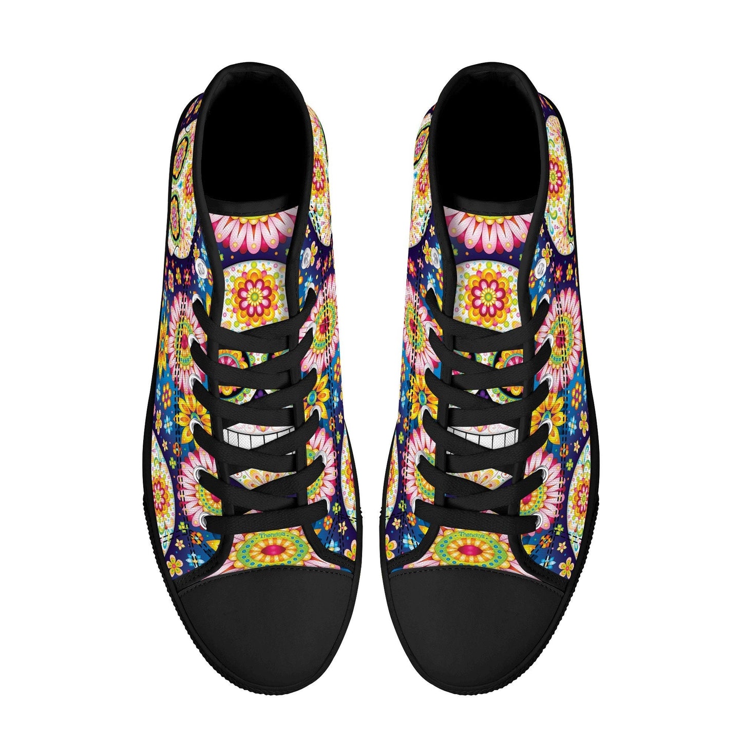 Sugar skull canvas shoes candy skull shoes gift, sugar skull girl causual sneakers candy skull sneakers gift, dia de los muertos skull shoes