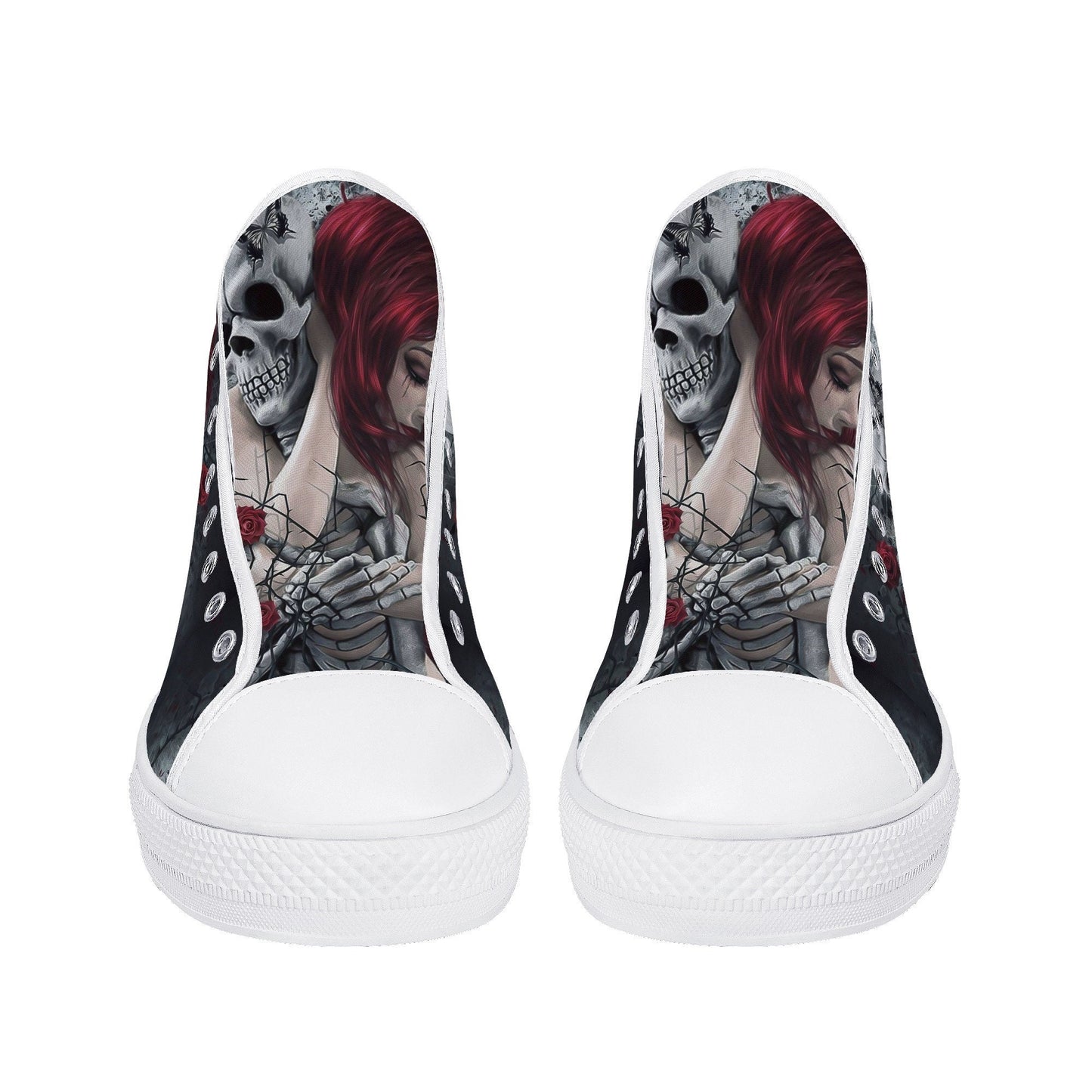Gothic skull men shoes, evil high-top shoes, punisher skull shoes for him, skeleton high top shoes, death skull men shoes skull men sneakers