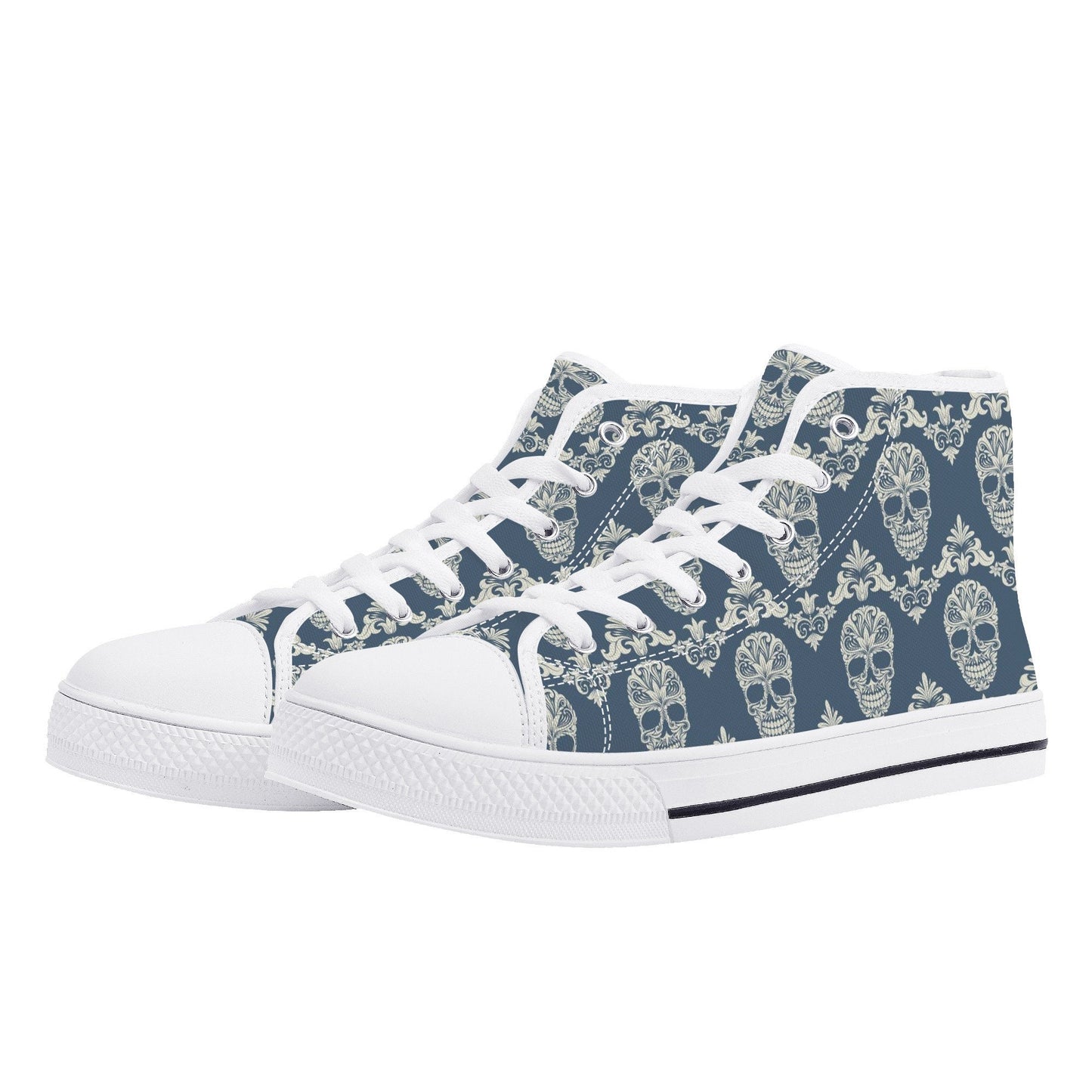 Mexico high-top shoes, mexico canvas sneakers, floral skull canvas sneakers, mexican skull canvas shoes, candy skull canvas sneakers shoes