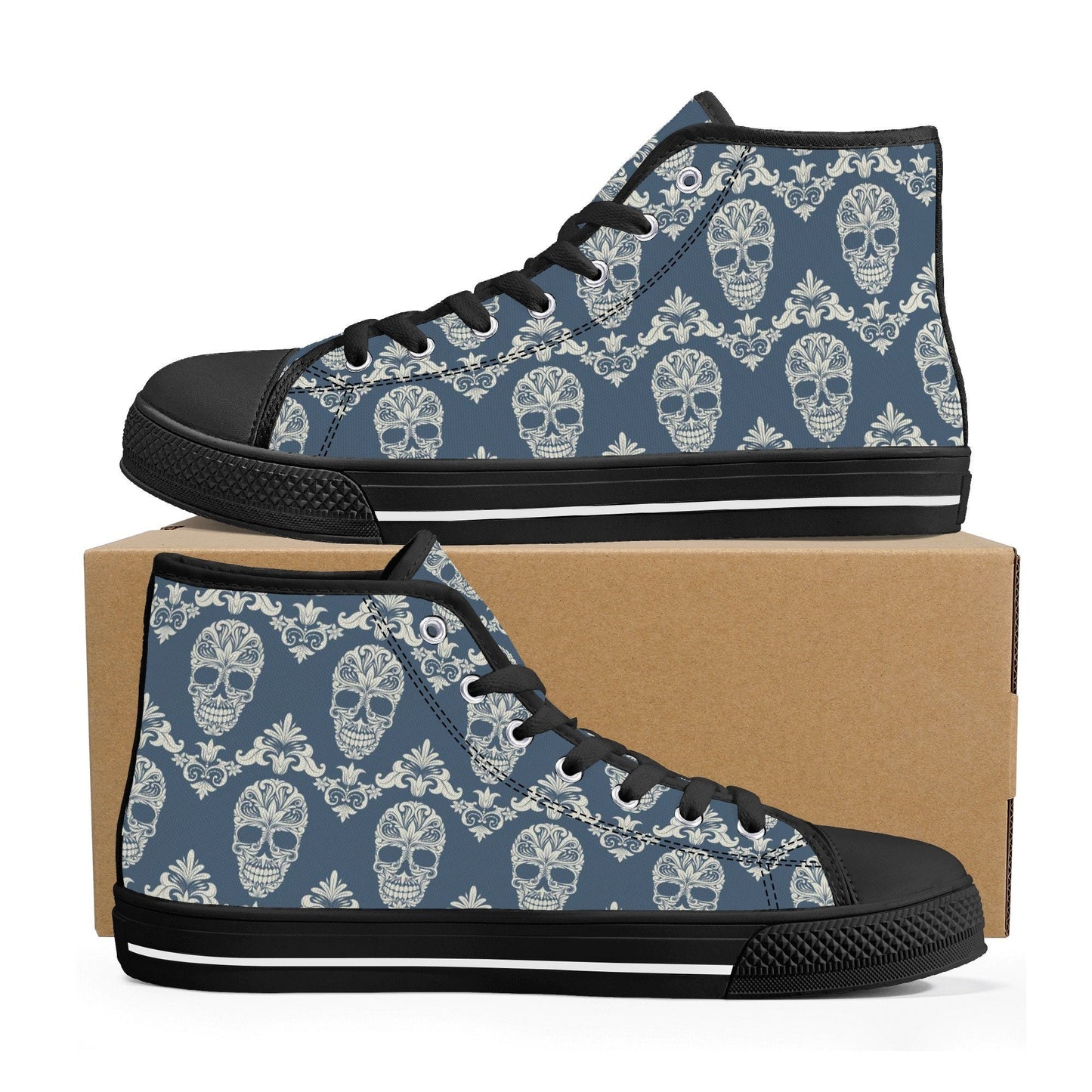 Mexico high-top shoes, mexico canvas sneakers, floral skull canvas sneakers, mexican skull canvas shoes, candy skull canvas sneakers shoes