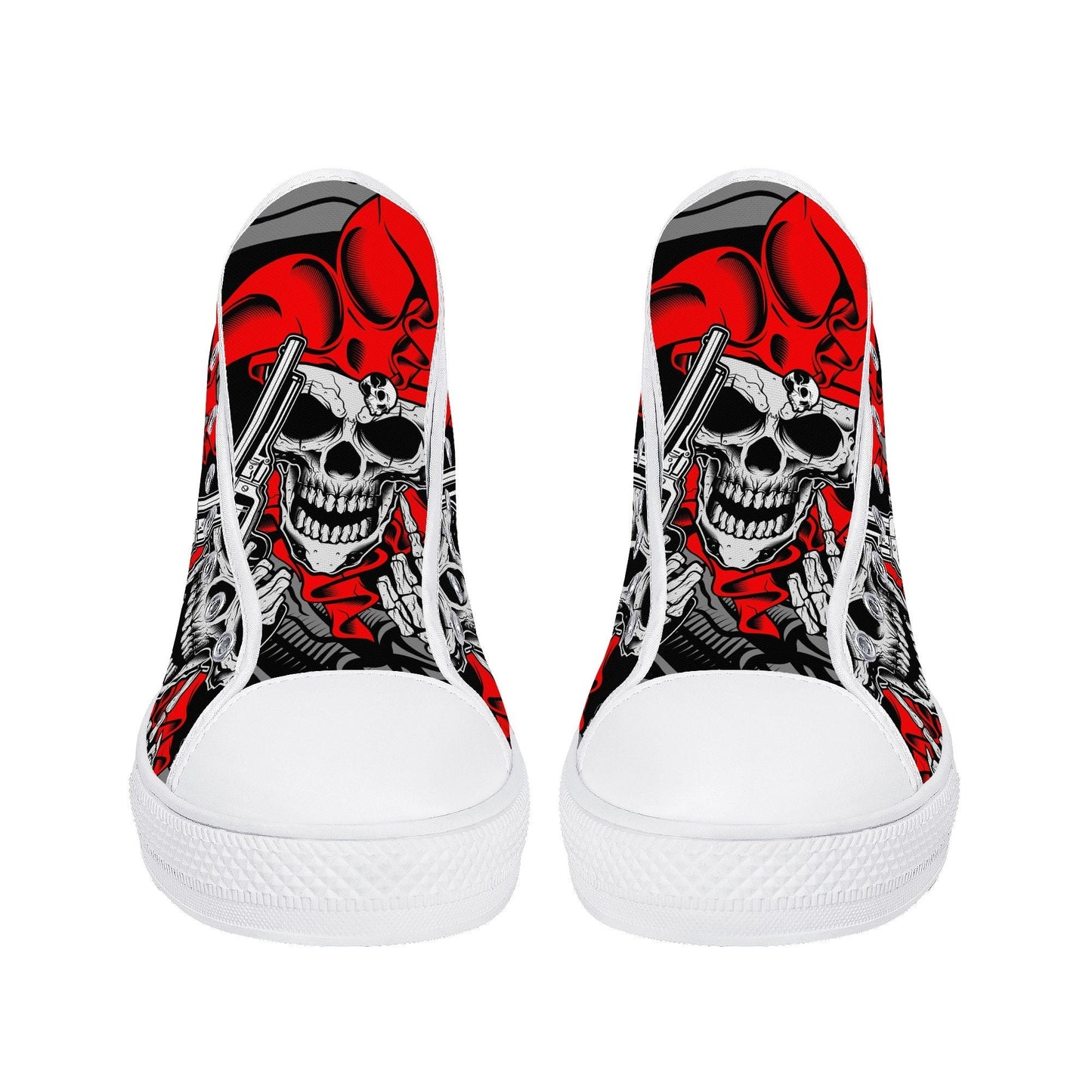 Grim reaper men shoes, horror women sneakers, evil canvas sneakers, motorcycle skull men sneakers, goth causual shoes, biker skull high top