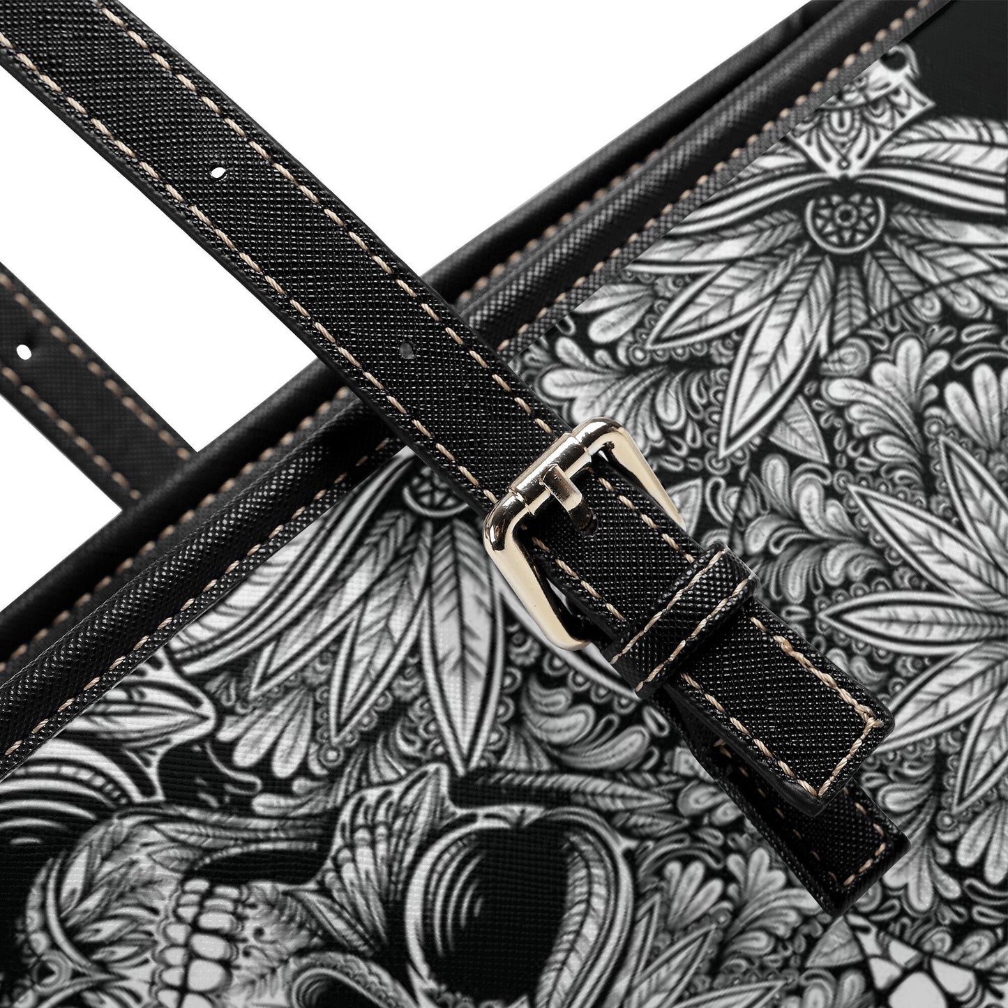 Horror wallet, flaming skull cosmetic bag, skeleton bag with shoulder strap, rose skull messenger bag, skeleton crossbody bag, flame skull