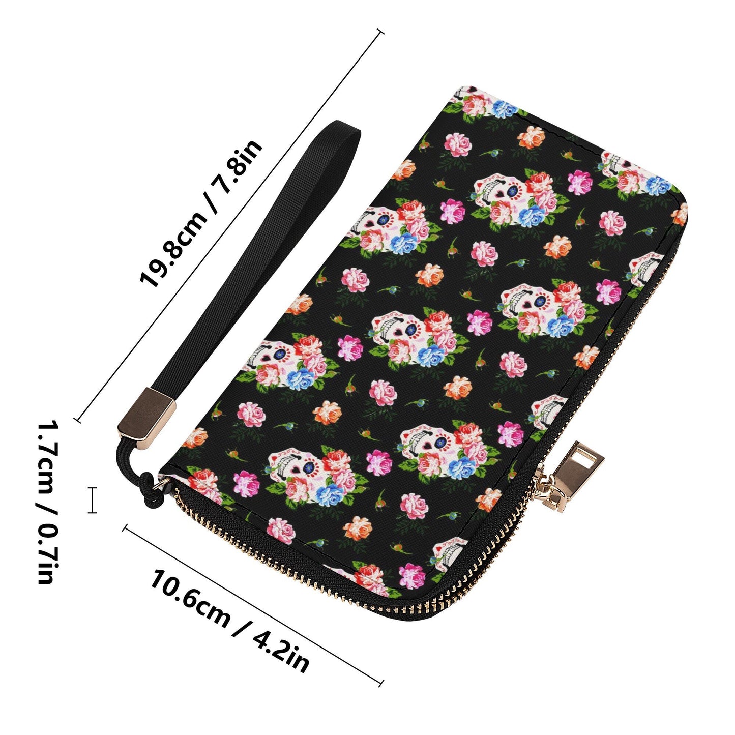 Skull messenger bag, christmas skull long wallet, flaming skull shoulder bag, flaming skull shoulder bag, flower skull messenger bag wallet
