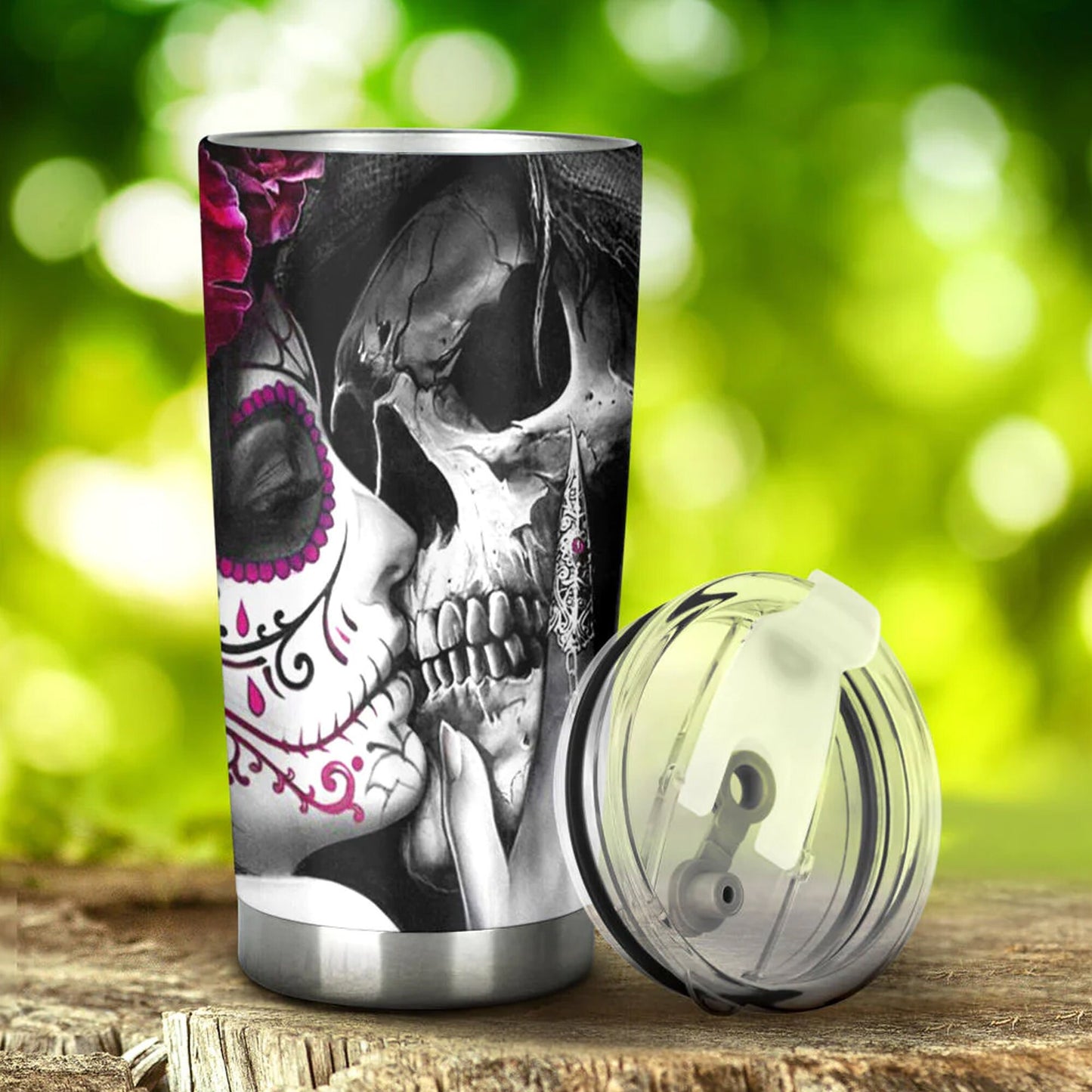 Sugar skull coffee mug, floral sugar skull mug, sugar skull beer mug, cinco de mayo skull cup, floral sugar skull freezer Mug tumbler cup