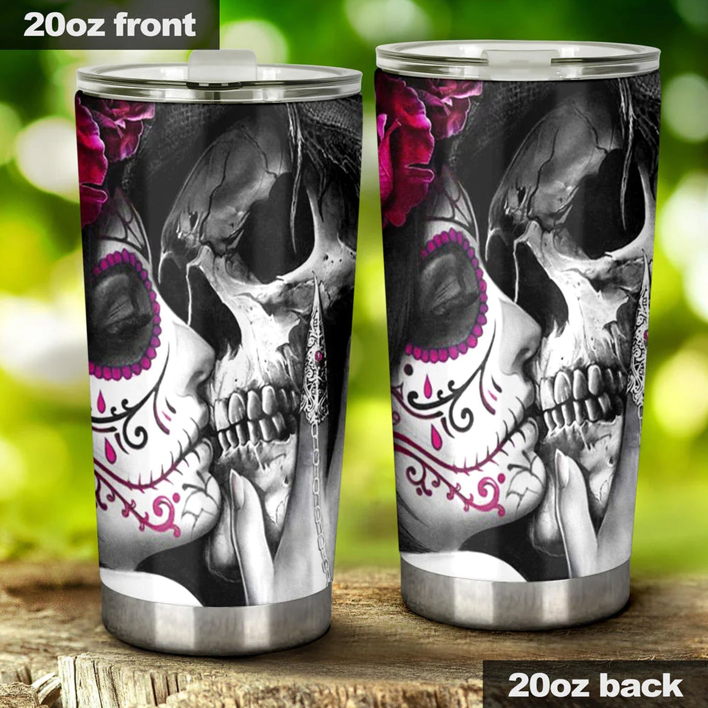 Sugar skull coffee mug, floral sugar skull mug, sugar skull beer mug, cinco de mayo skull cup, floral sugar skull freezer Mug tumbler cup