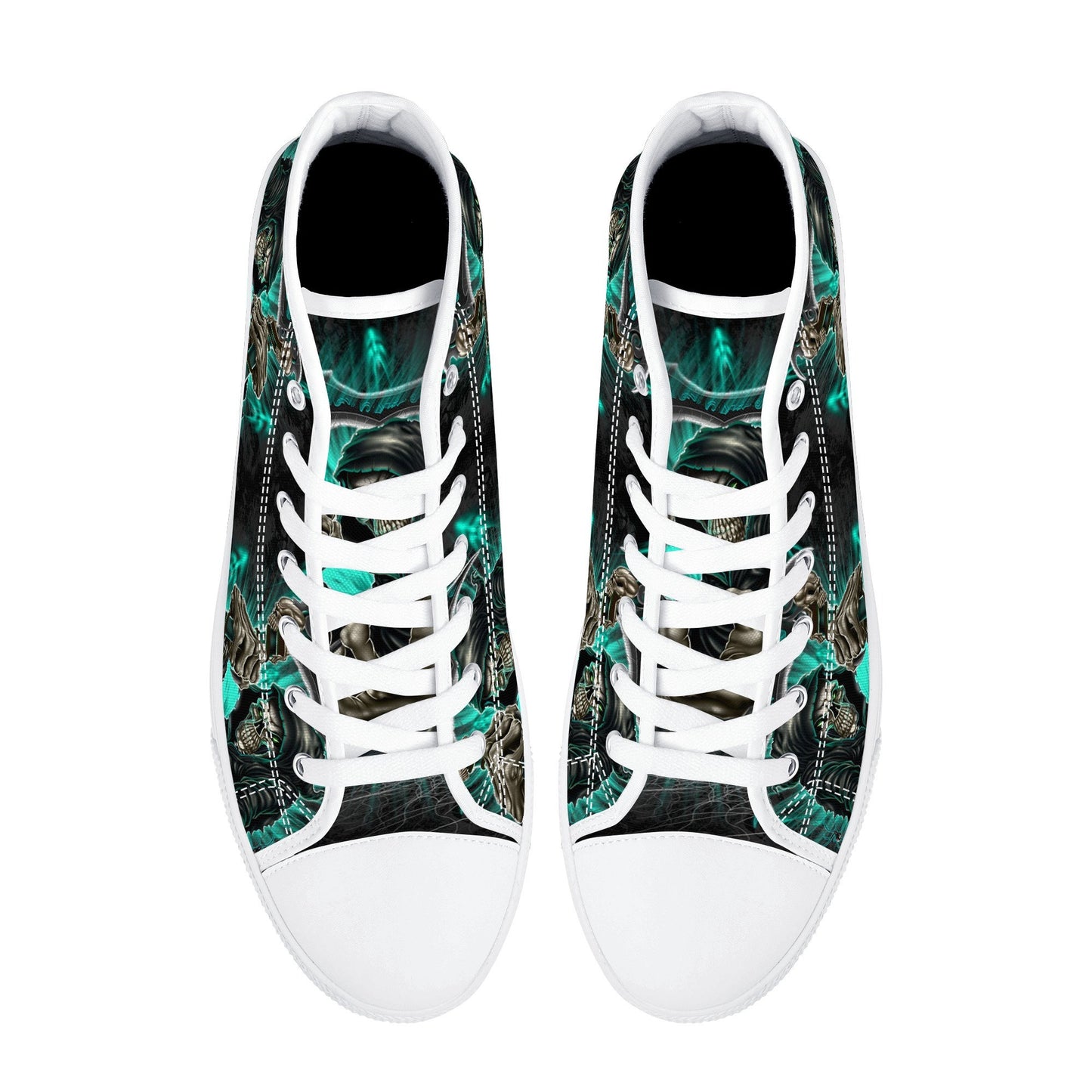 Grim reaper Goth men sneakers, punisher skull high-top shoes, skull in fire shoes, floral skull sneakers, grim reaper men shoes men shoes
