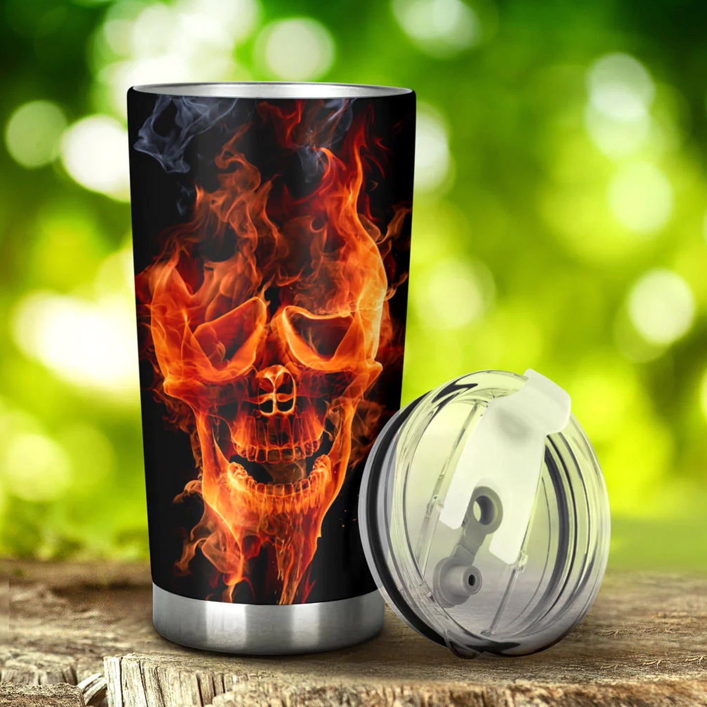 Skull in fire freezer Mug, punisher skull freezer Mug, christmas skull mug, skeleton tumblr, punisher skull cup, halloween jumbo Mug tumbler