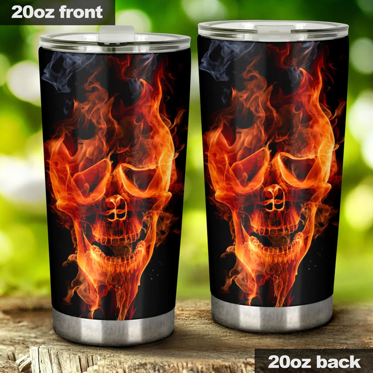 Skull in fire freezer Mug, punisher skull freezer Mug, christmas skull mug, skeleton tumblr, punisher skull cup, halloween jumbo Mug tumbler