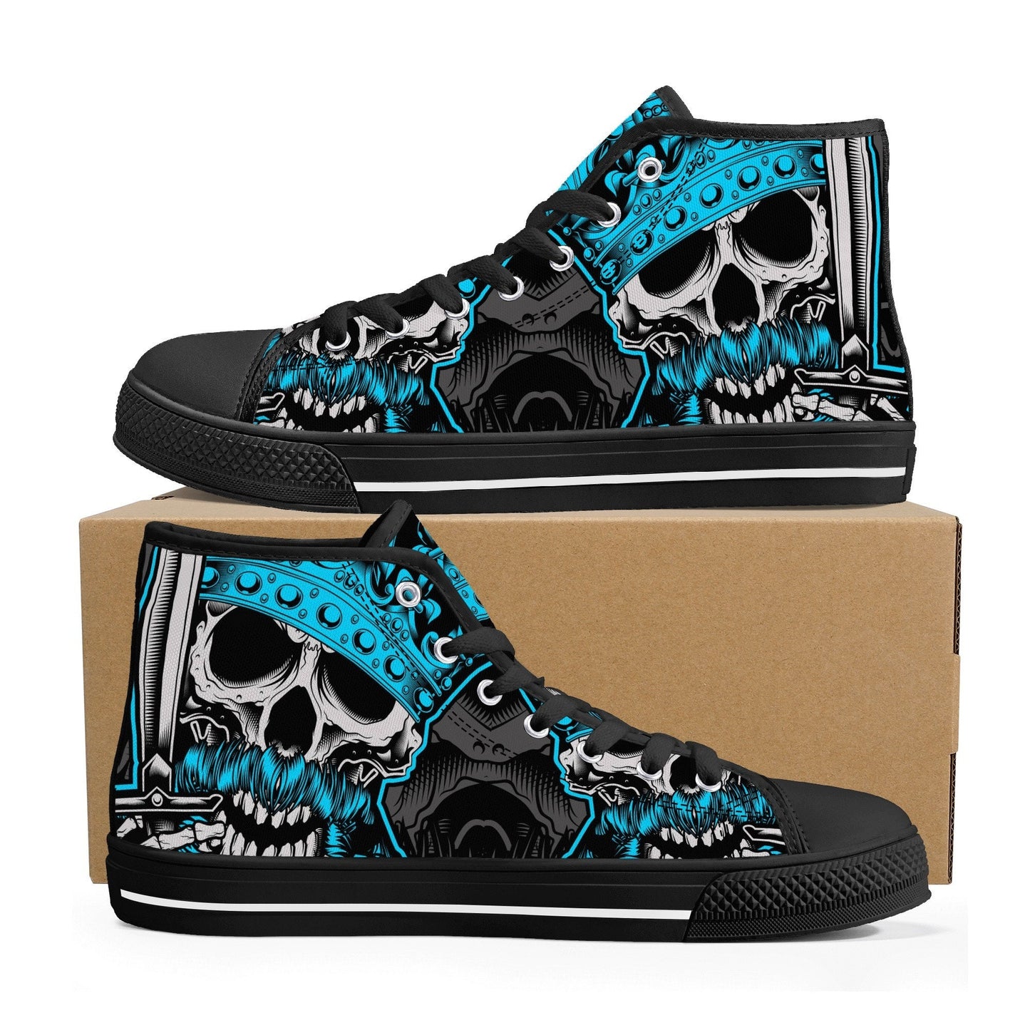 Horror causual sneakers, skull in fire shoes for him, grim reaper women sneakers, flame skull canvas sneakers, skeleton women sneakers shoes