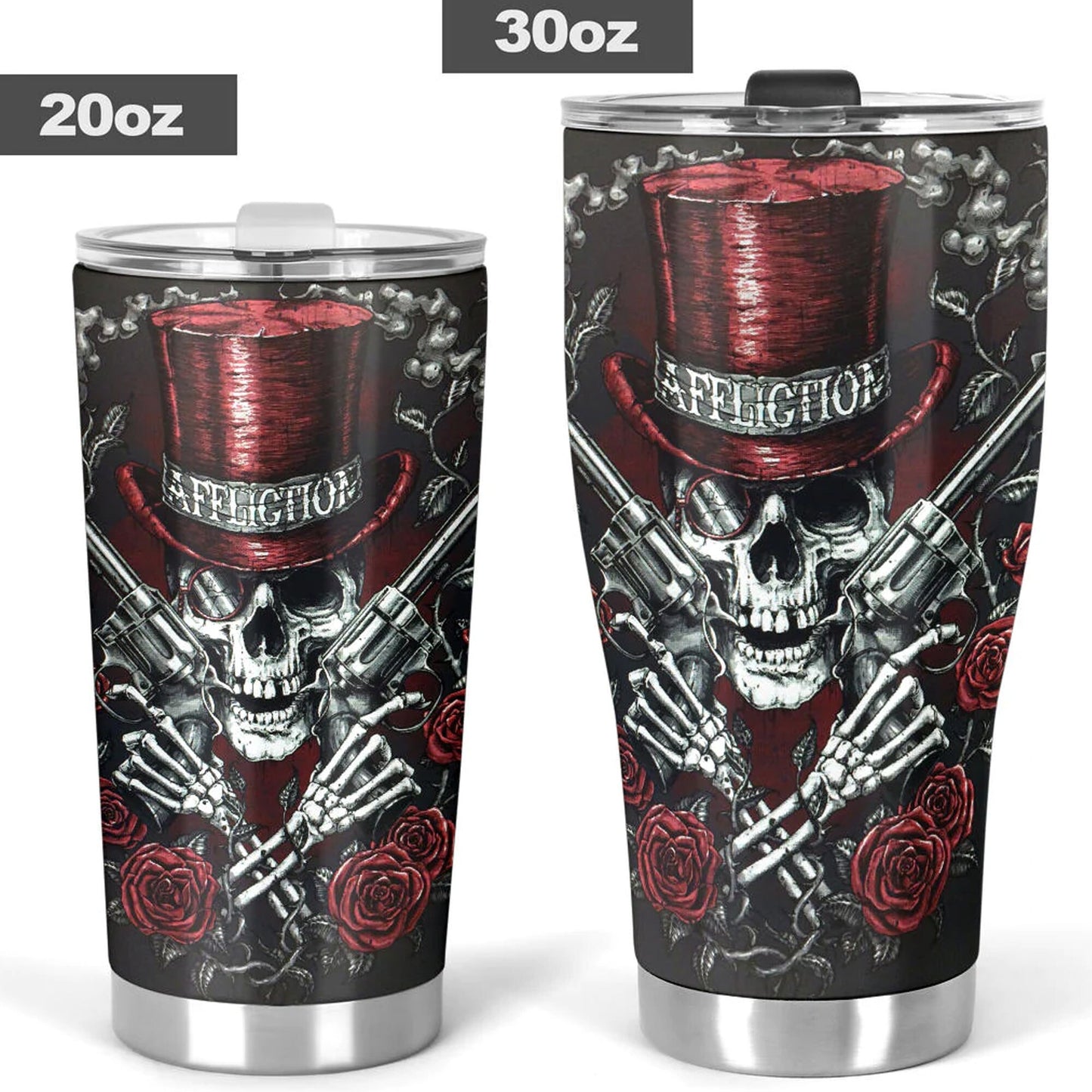Skull tumbler cup mug, motorcycle skull travel mug, biker skull freezer Mug, flaming skull coffee mug, christmas skull jumbo Mug, gothic mug
