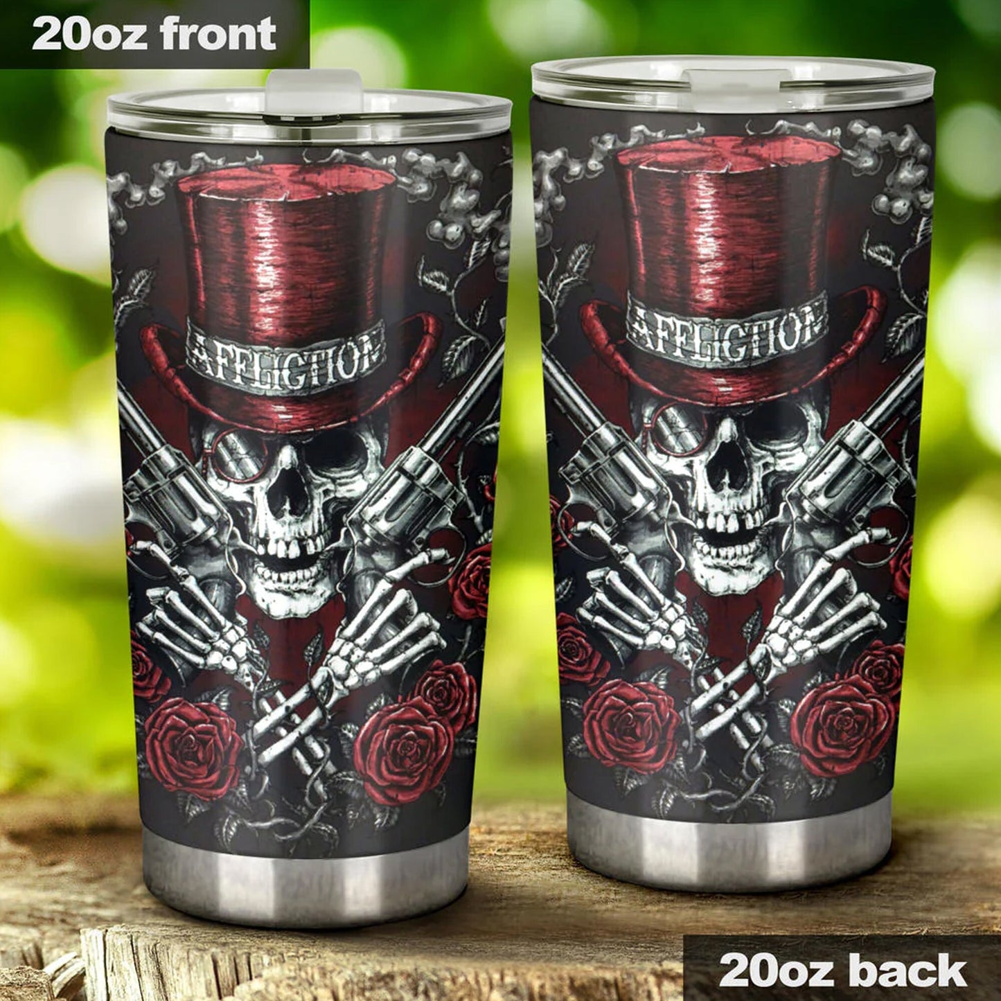 Skull tumbler cup mug, motorcycle skull travel mug, biker skull freezer Mug, flaming skull coffee mug, christmas skull jumbo Mug, gothic mug