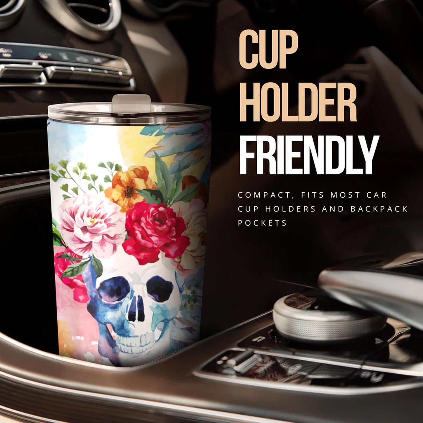 Skull tumbler cup mug, motorcycle skull travel mug, biker skull freezer Mug, flaming skull coffee mug, christmas skull jumbo Mug, gothic mug