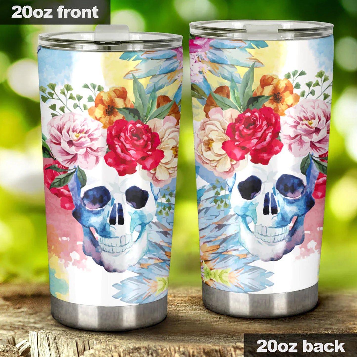 Skull tumbler cup mug, motorcycle skull travel mug, biker skull freezer Mug, flaming skull coffee mug, christmas skull jumbo Mug, gothic mug