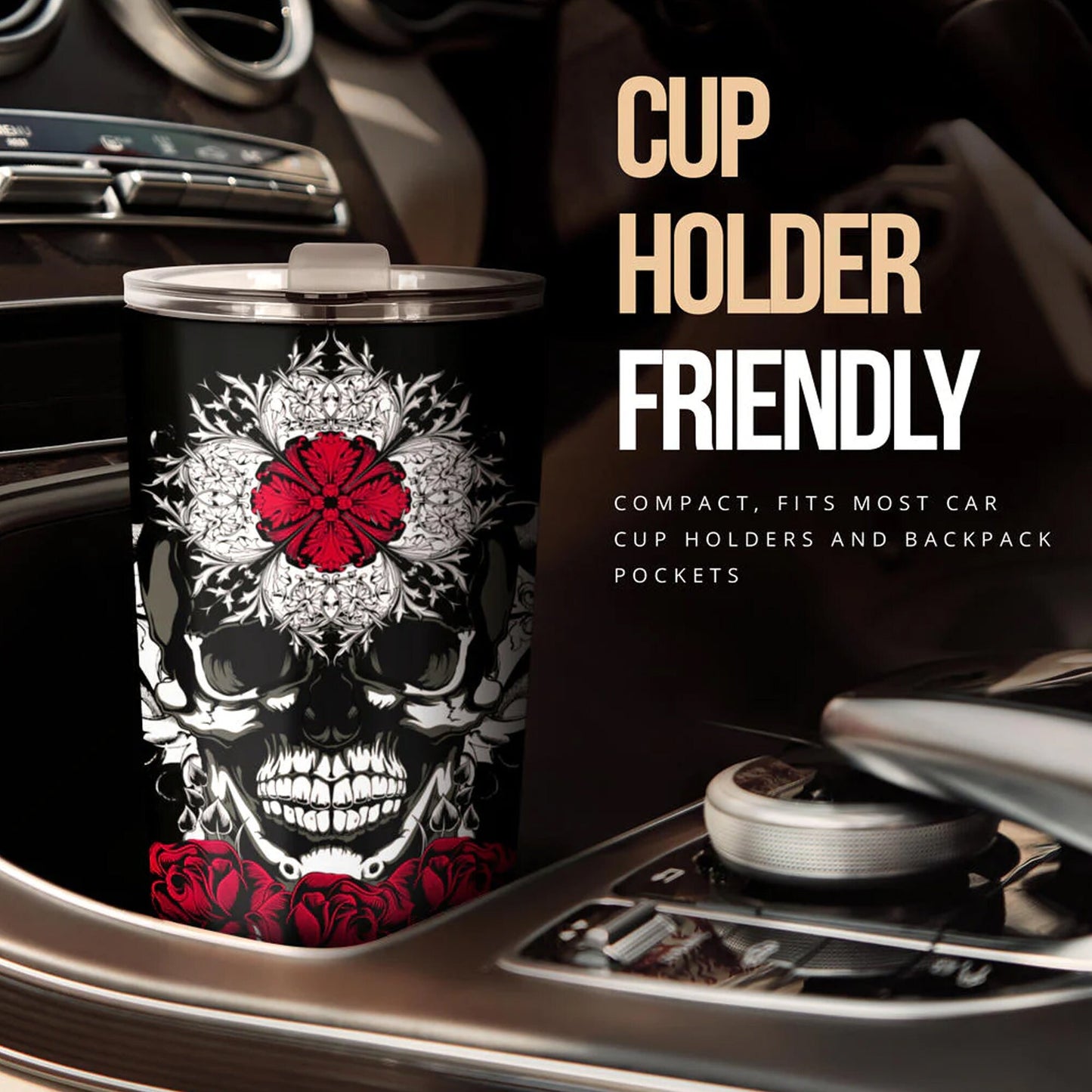 Skull in fire jumbo Mug, evil cup, gothic skull tumbler cup mug, skeleton cup, flower skull freezer Mug, evil beer mug, flower skull mug cup