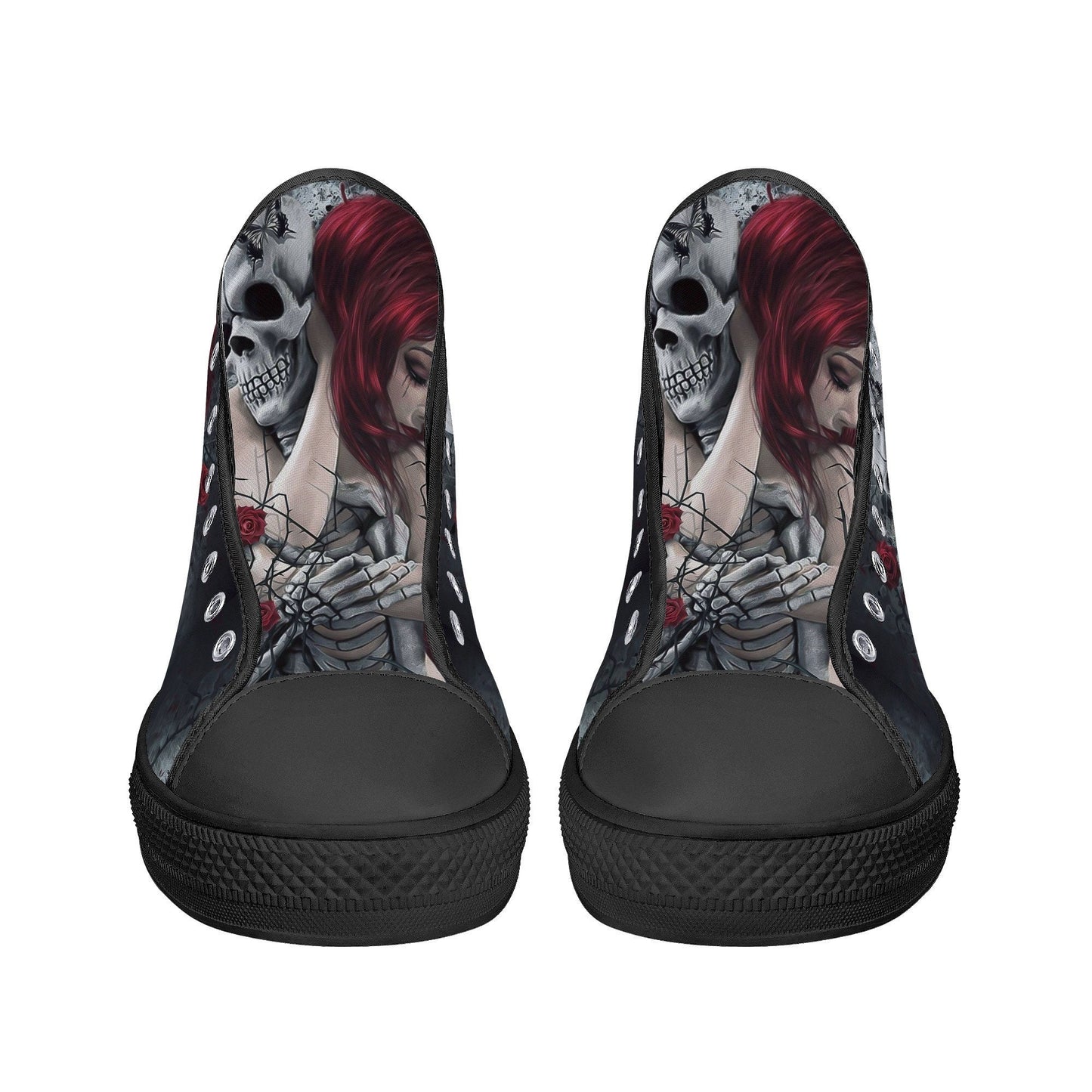 Gothic skull men shoes, evil high-top shoes, punisher skull shoes for him, skeleton high top shoes, death skull men shoes skull men sneakers