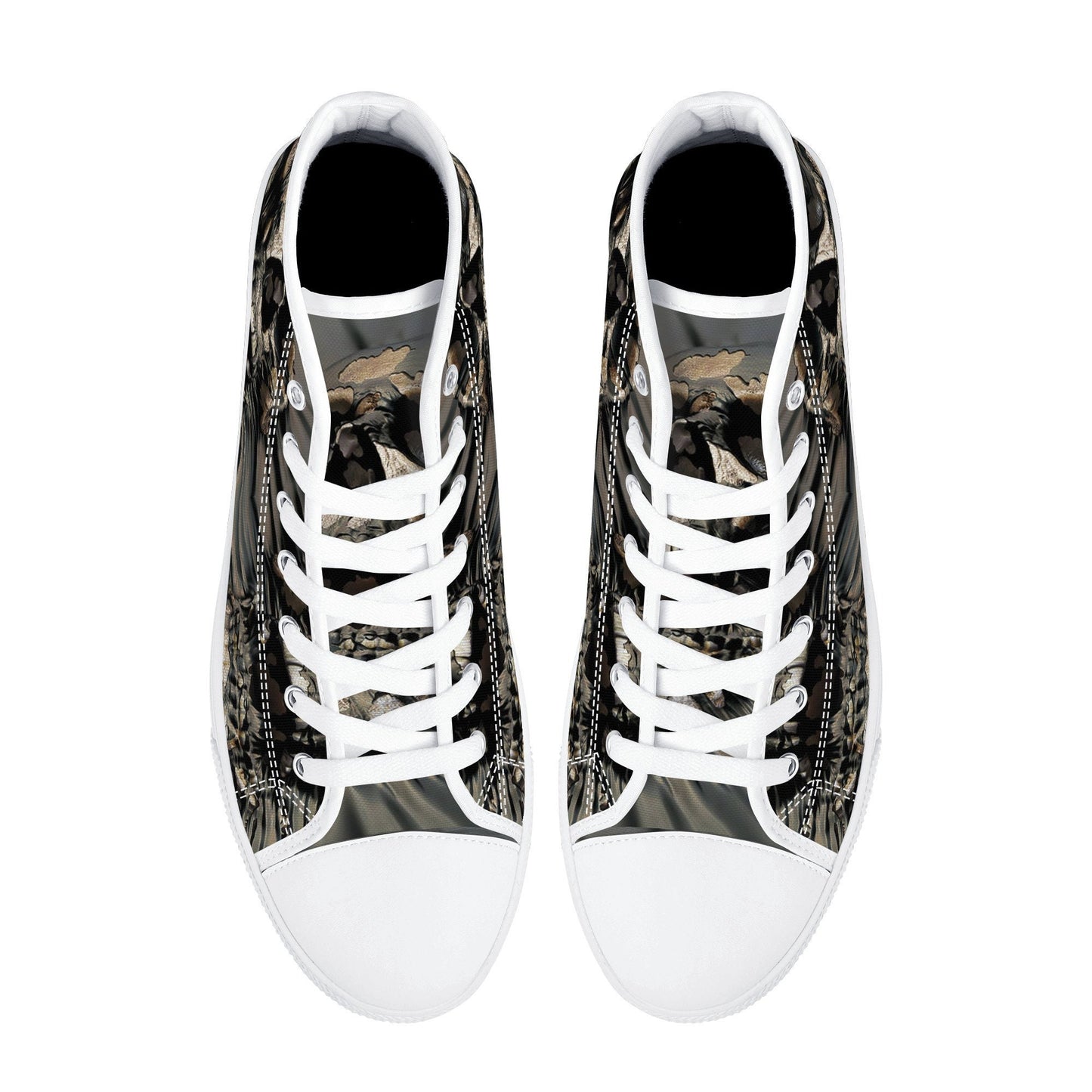 Biker skull high-top shoes, skull causual sneakers, flower skull canvas sneakers, grim reaper high-top shoes christmas skull canvas sneakers