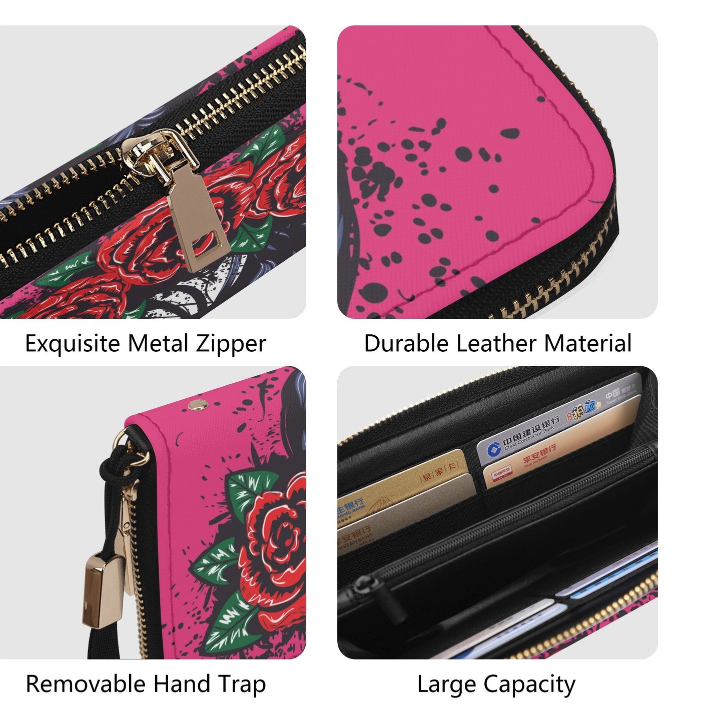 Mexican skull messenger bag, sugar skull travel bag, cinco de mayo skull travel bag, cinco de mayo skull wallet, floral sugar skull handbag