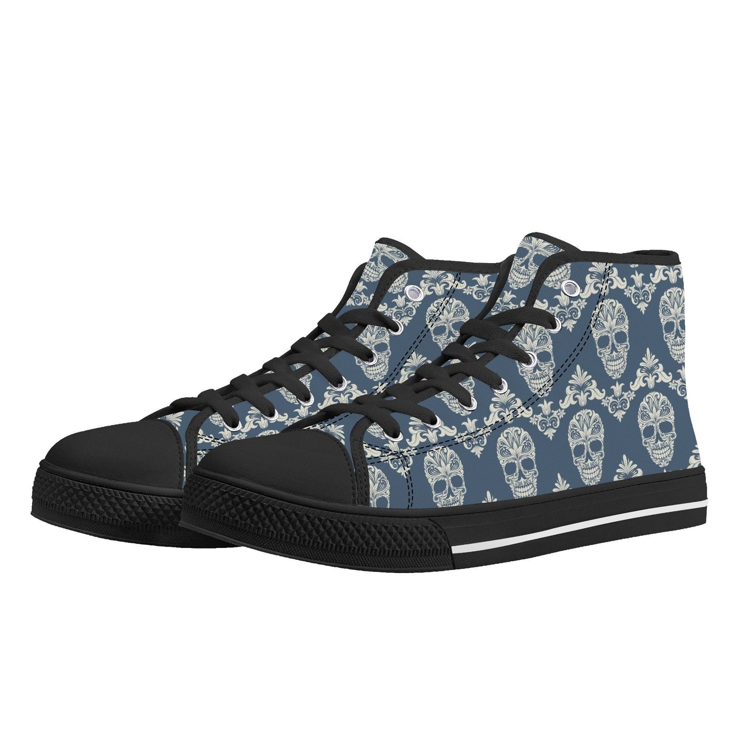 Mexico high-top shoes, mexico canvas sneakers, floral skull canvas sneakers, mexican skull canvas shoes, candy skull canvas sneakers shoes