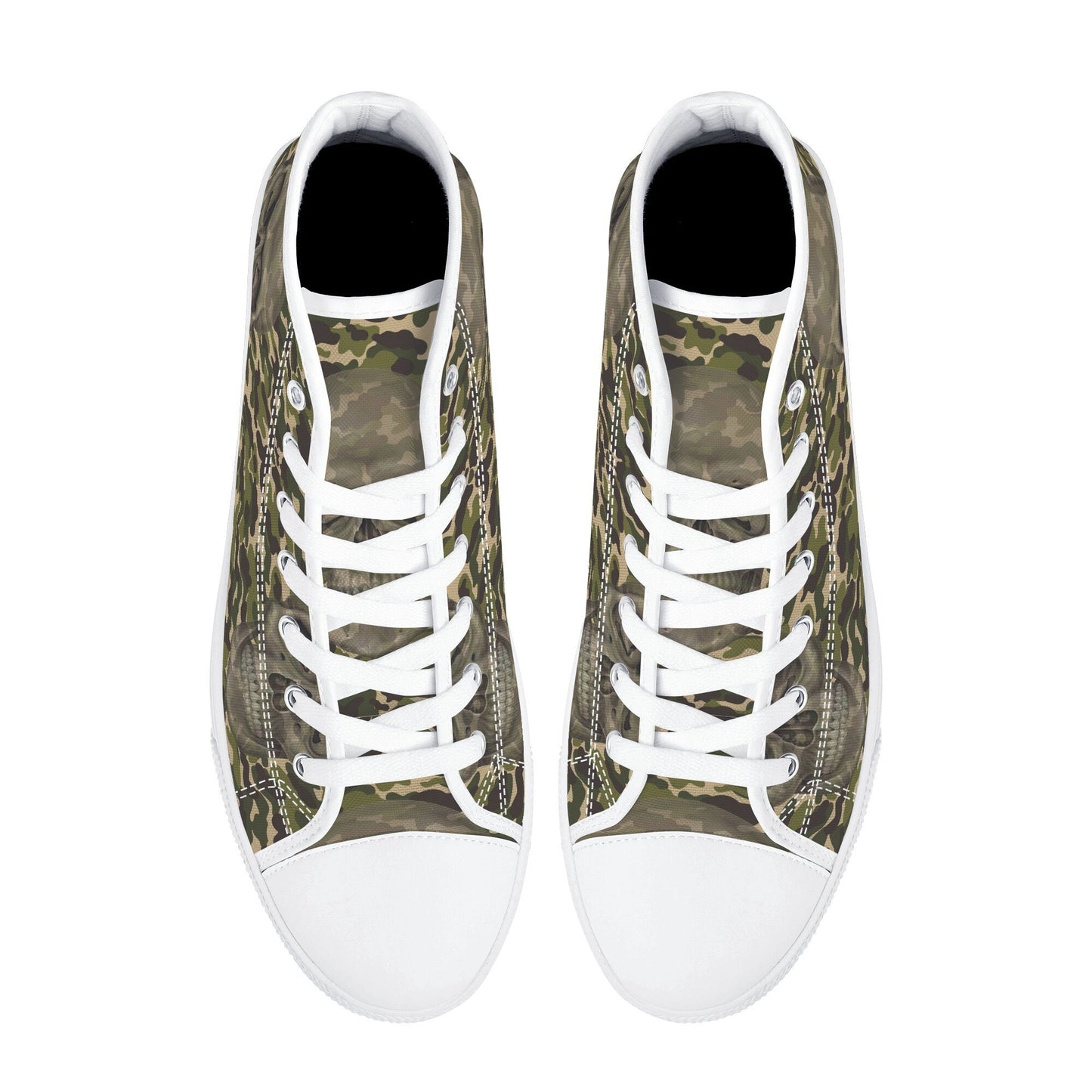 Military Goth canvas sneakers, death skull hight top sneakers, goth causual shoes, goth high-top shoes, flower skull canvas sneakers shoes