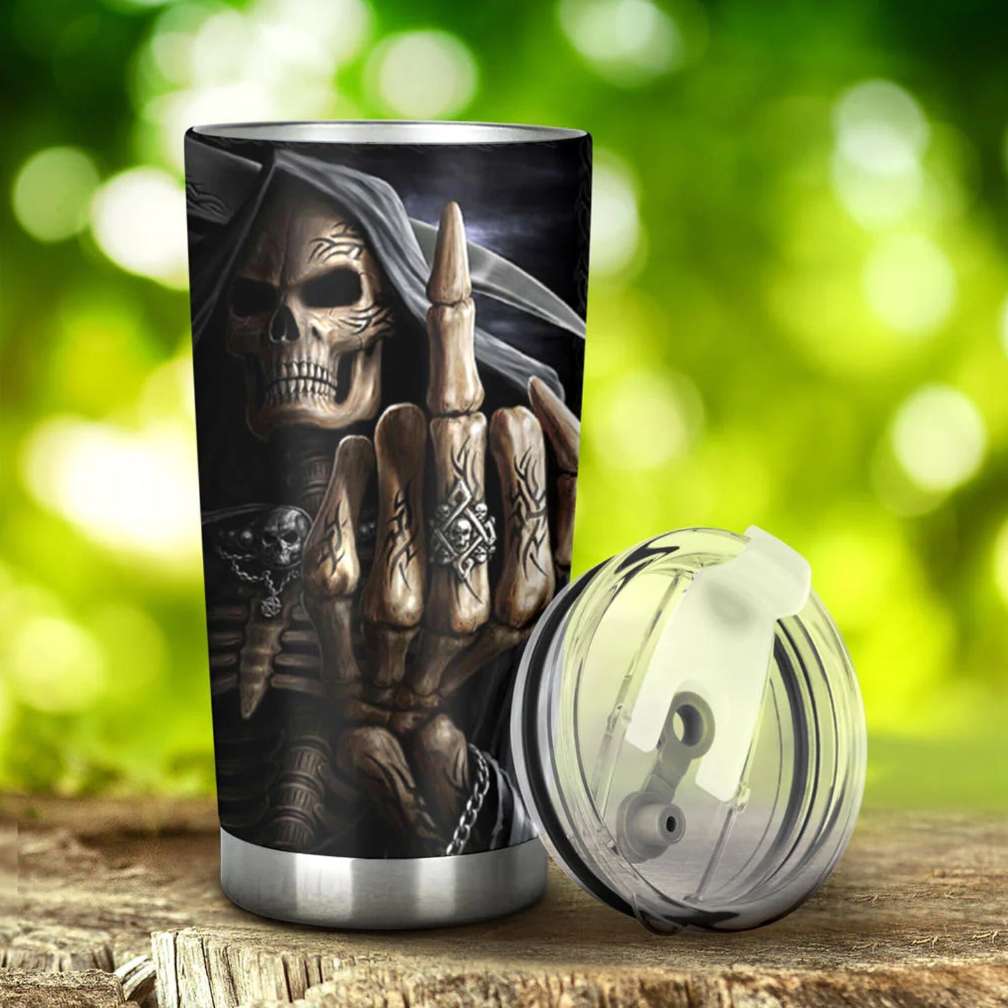 Grim reaper mug, floral skull tumbler, gothic skull tumbler flaming skull jumbo Mug grim reaper coffee mug, rose skull tumblr, gothic tumblr