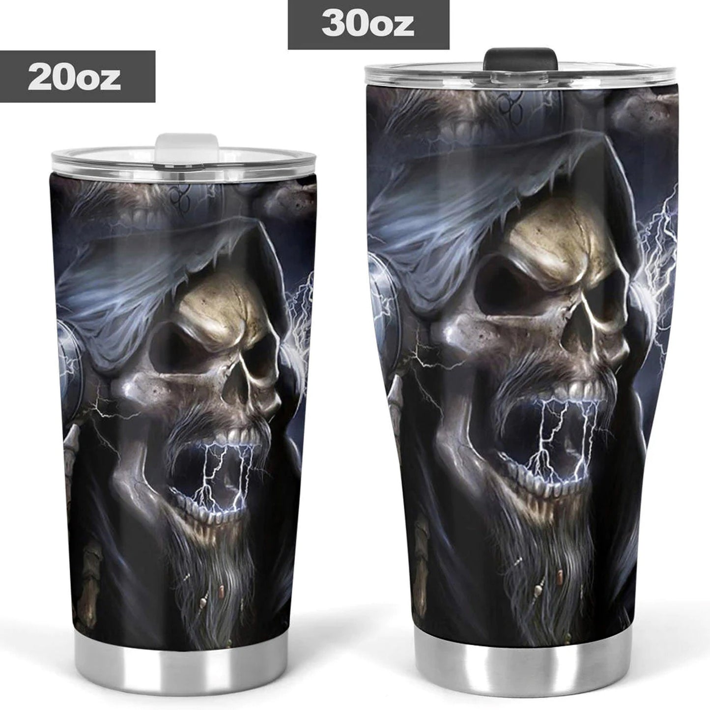 Biker skull jumbo Mug, motorcycle skull cup, flame skull freezer Mug, biker skull tumbler, flame skull tumbler cup mug, skeleton tumbler cup
