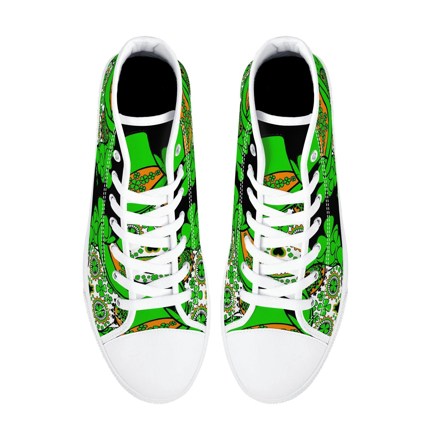 St patrick's day sugar skull sneakers, Candy skull sneakers gift, sugar skull men sneakers, dia de los muertos skull men shoes, mexico shoes