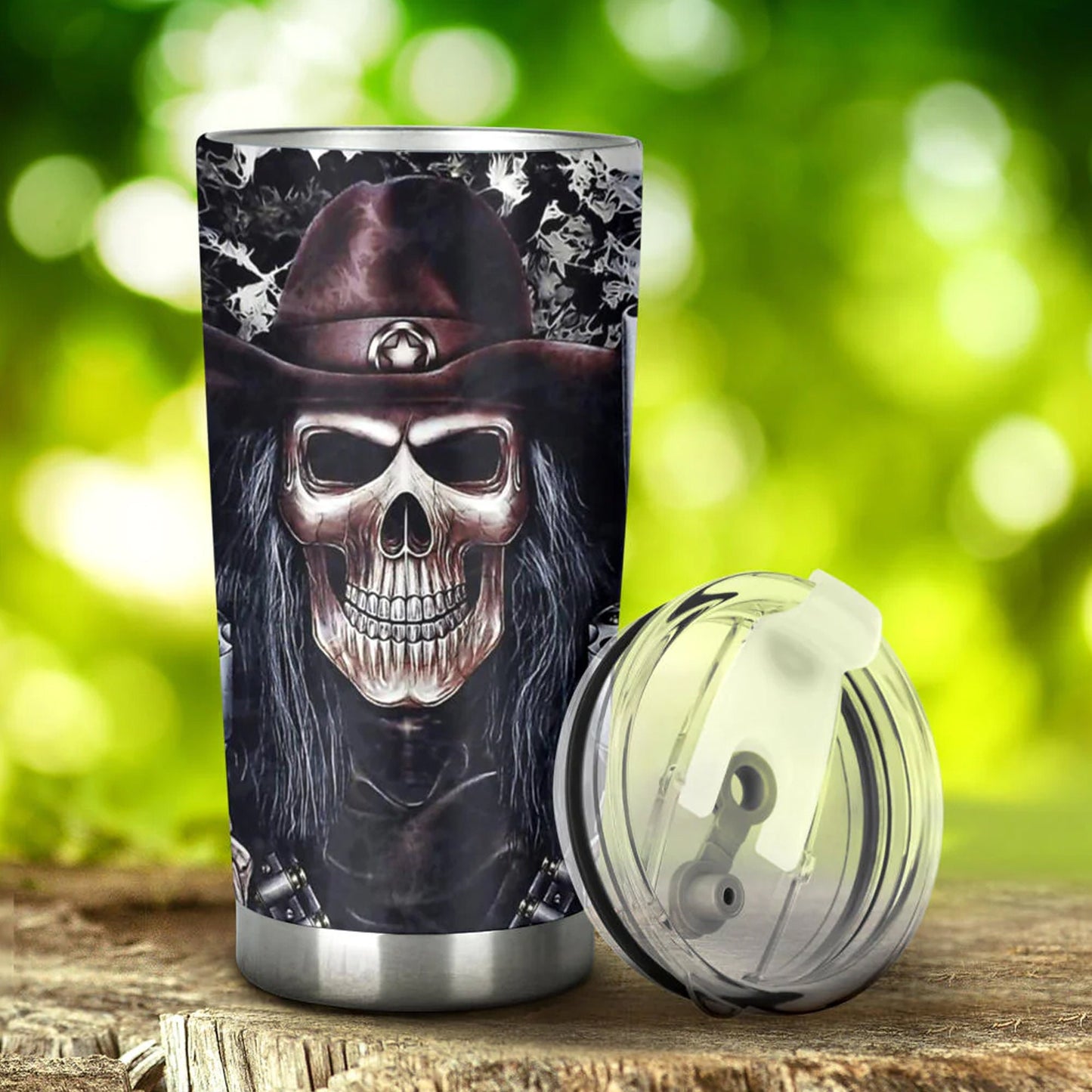 Reaper skull travel mug, skull beer mug, motorcycle skull tumbler cup mug, goth jumbo Mug, grim reaper freezer Mug, skull in fire tumblr mug