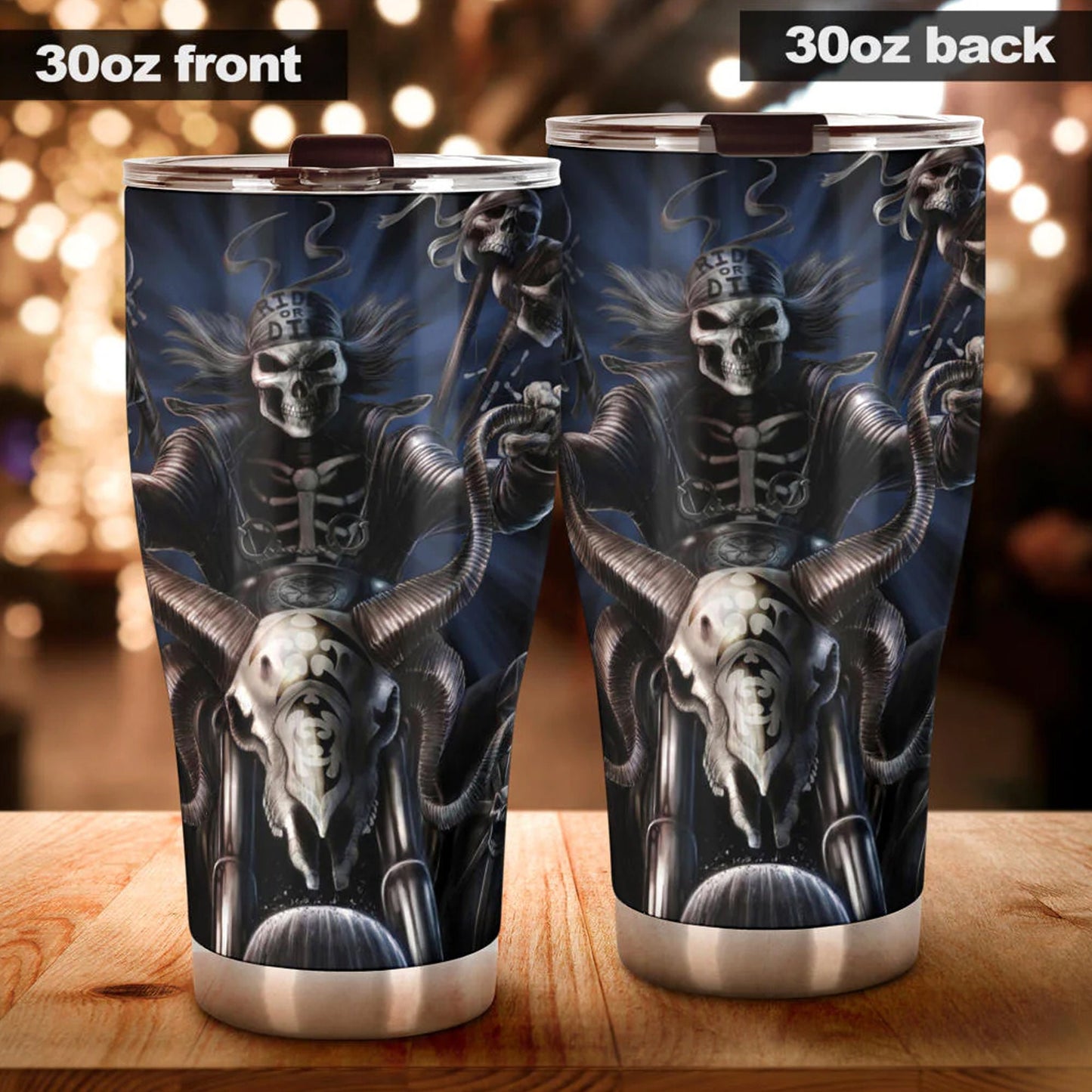 Punisher skull travel mug, skull in fire cup, gothic skull cup, christmas skull travel mug, punisher skull jumbo Mug biker skull tumbler cup