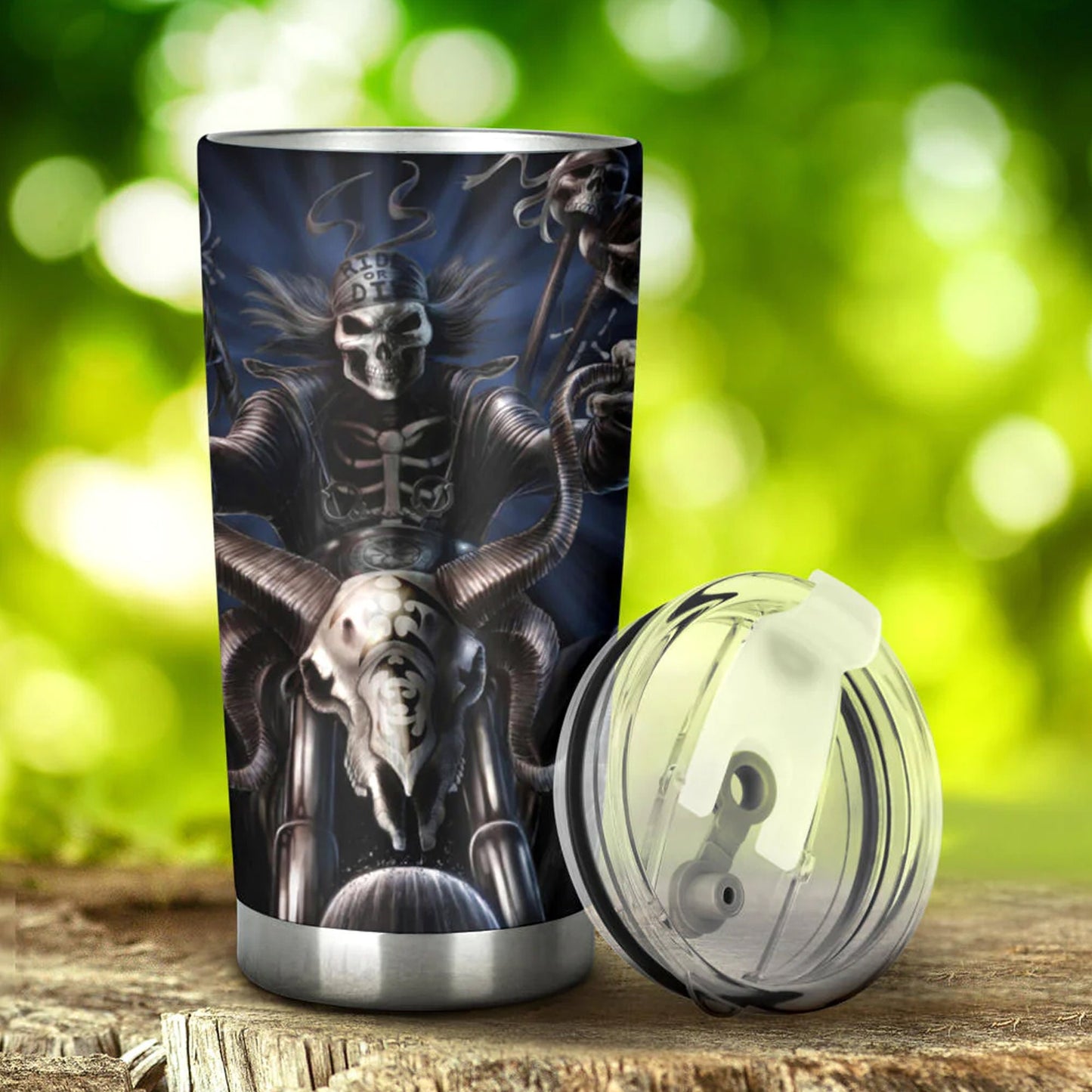 Punisher skull travel mug, skull in fire cup, gothic skull cup, christmas skull travel mug, punisher skull jumbo Mug biker skull tumbler cup