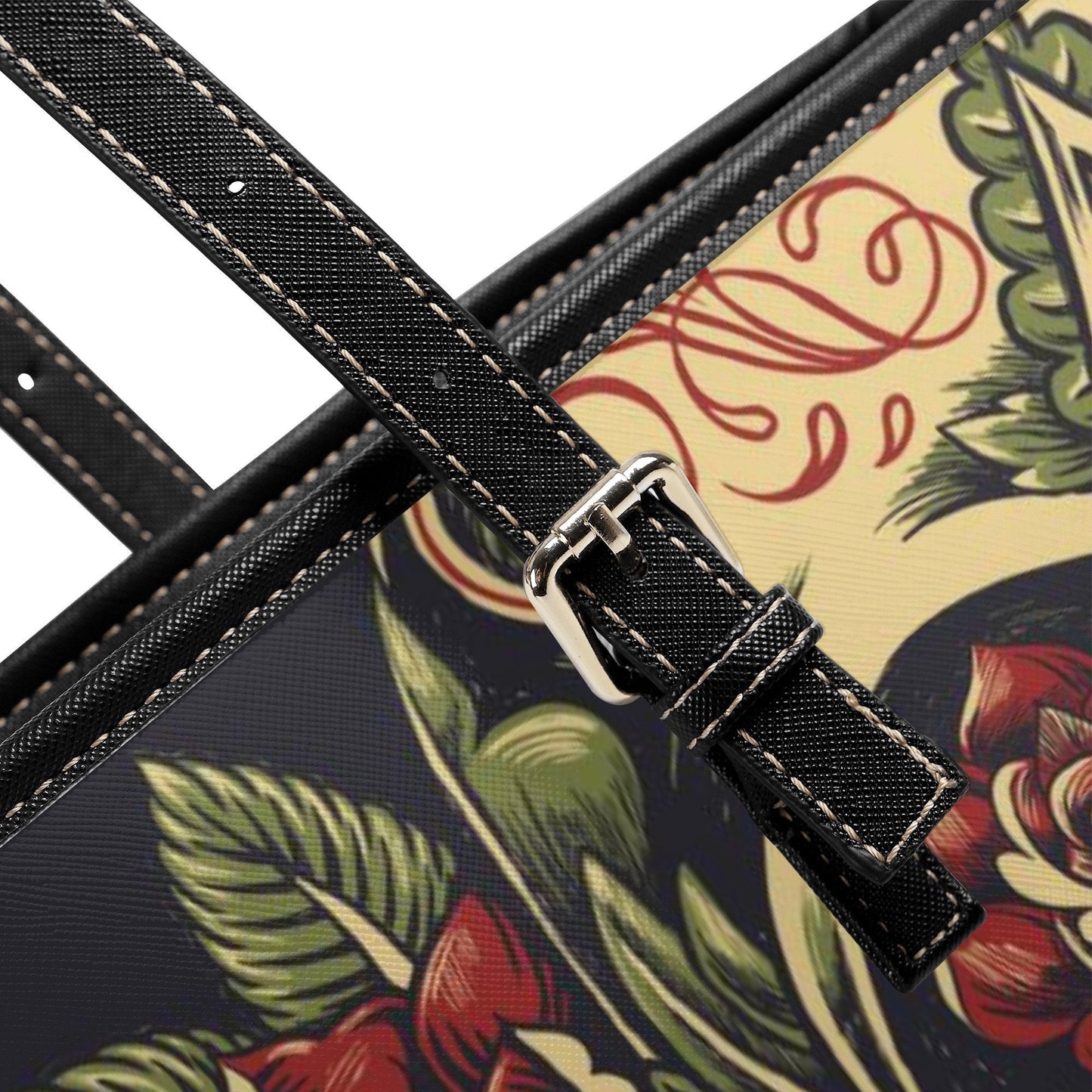 Floral sugar skull cosmetic wallet, floral skull handbag, mexican skull messenger bag, calaveras skull shoulder bag sugar skull girl handbag
