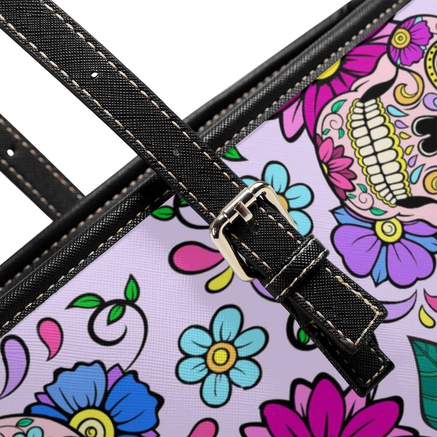 Candy skull long wallet calaveras skull shoulder bag day of the dead cosmetic wallet dia de los muertos skull shoulder bag sugar skull purse