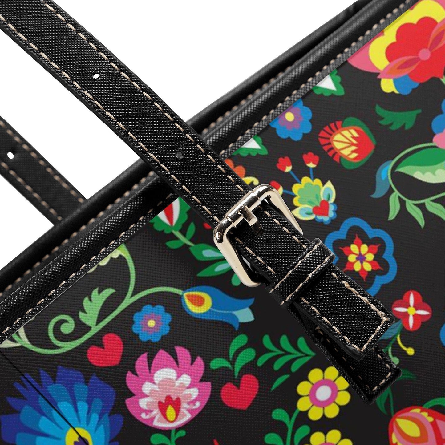 Floral sugar skull purse, floral skull bag with shoulder strap, day of the dead purse mexico cosmetic wallet floral sugar skull cosmetic bag