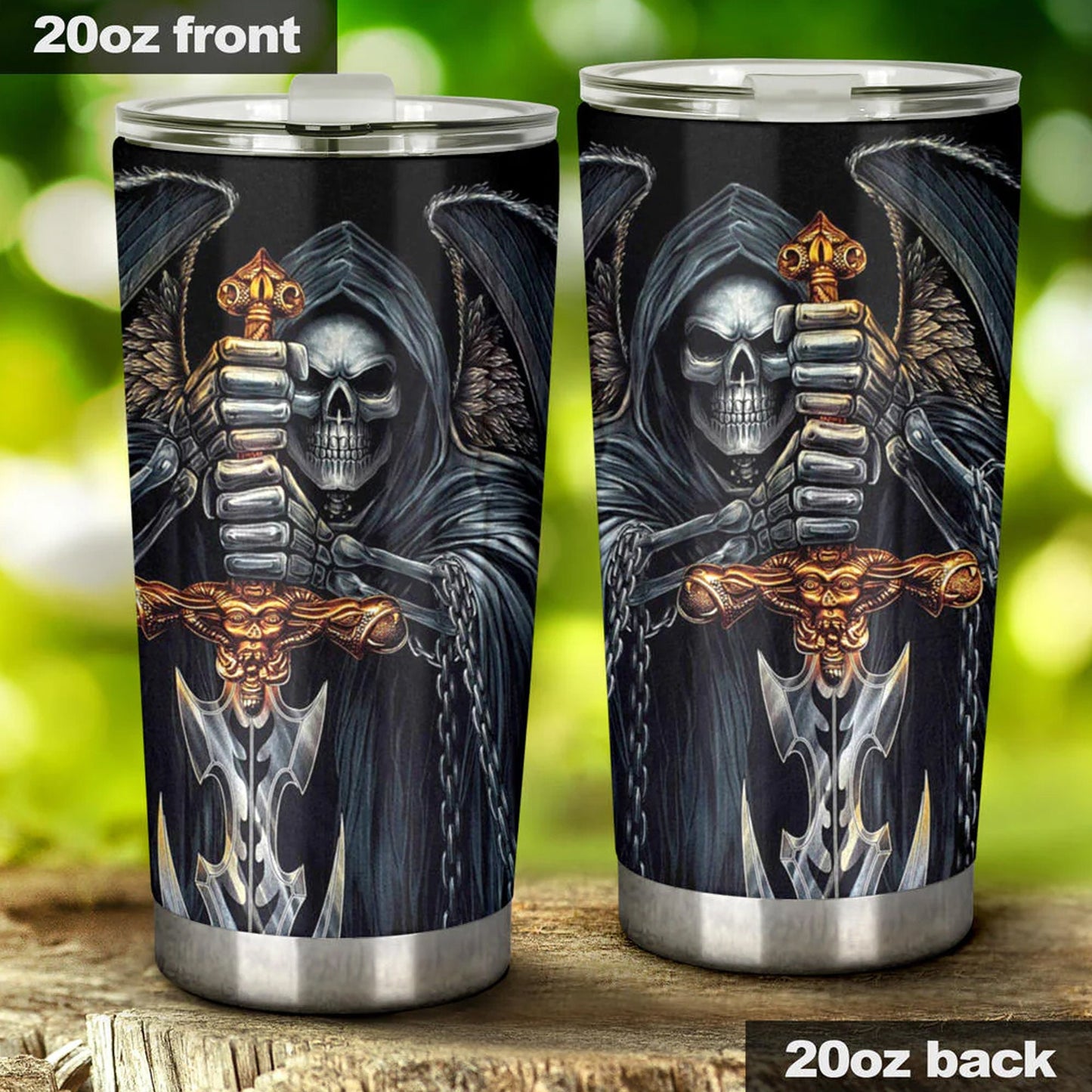 Evil jumbo Mug, gothic skull tumblr, horror tumblr, skull beer mug, skeleton travel mug, gothic skull beer mug, halloween coffee mug tumbler